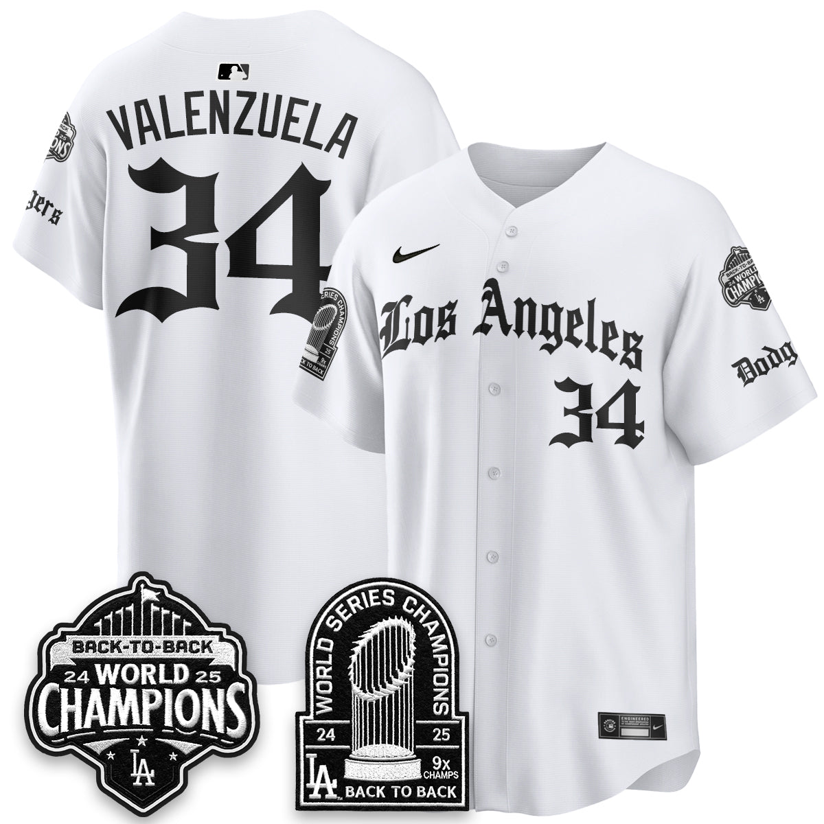 LAD WS Champions Back 2 Back Patch Vapor Premier Limited Gothic Edition Jersey - Stitched