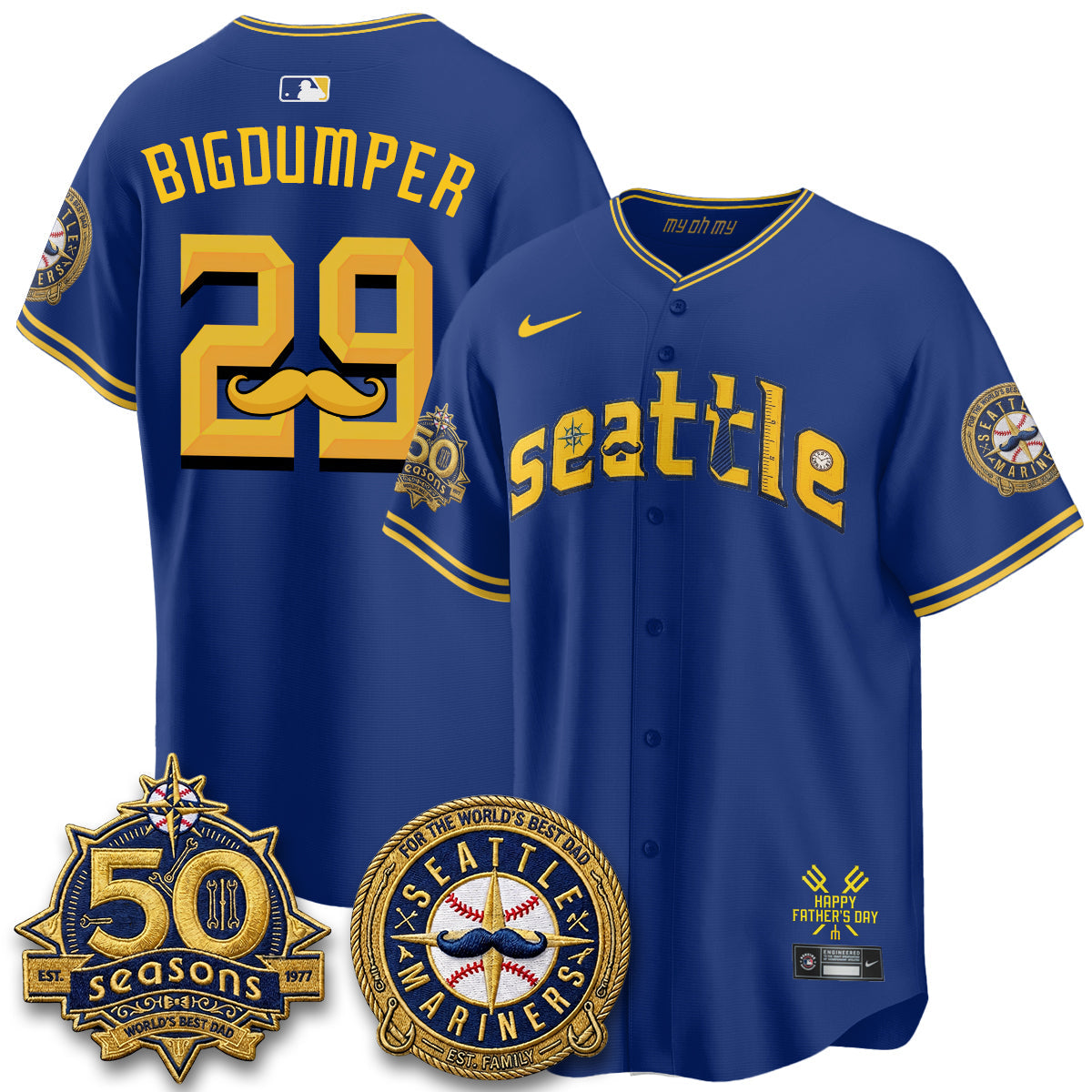 SEA Happy Father's Day Vapor Jersey - Stitched