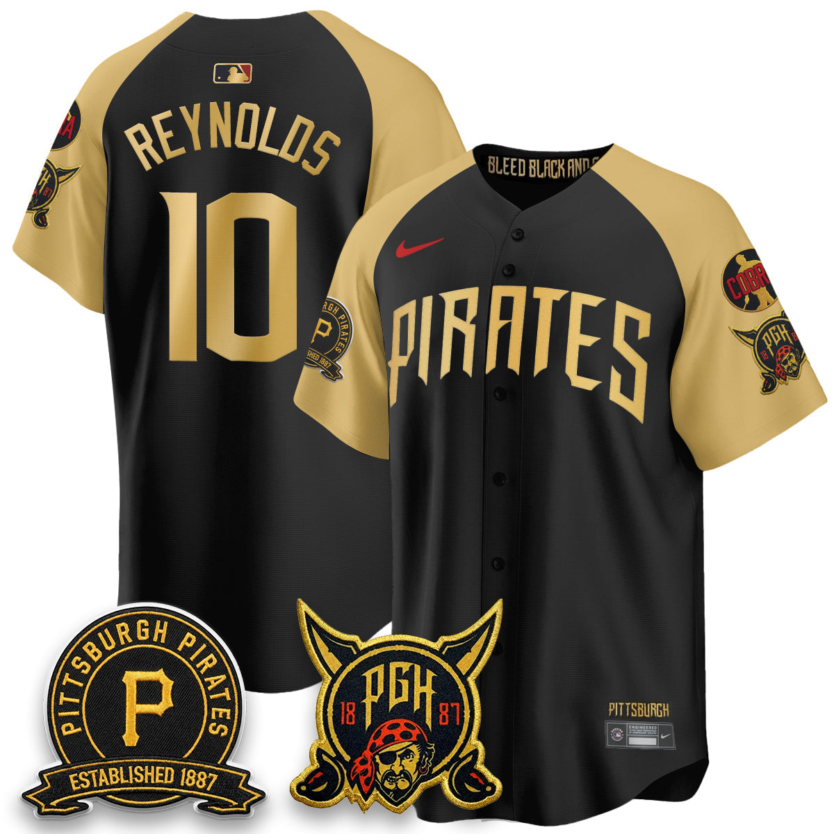 PIT Vapor Limited Jersey - Cobra & Est 1887 Patch - All Stitched