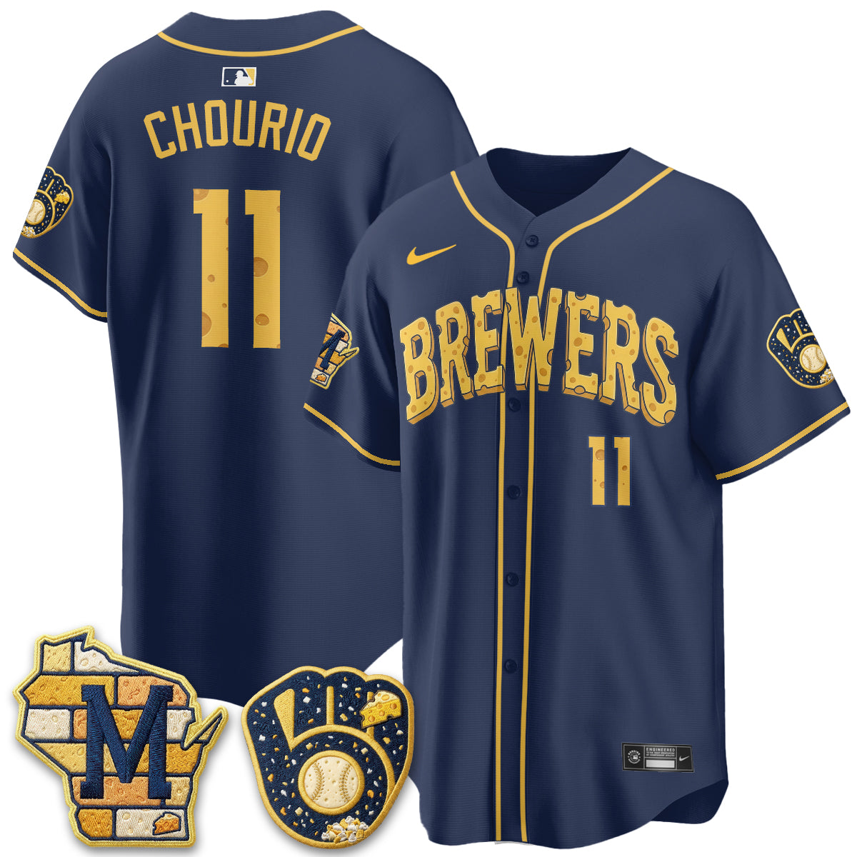 MIL Cheesehead Edition Vapor Limited Jersey - Stitched