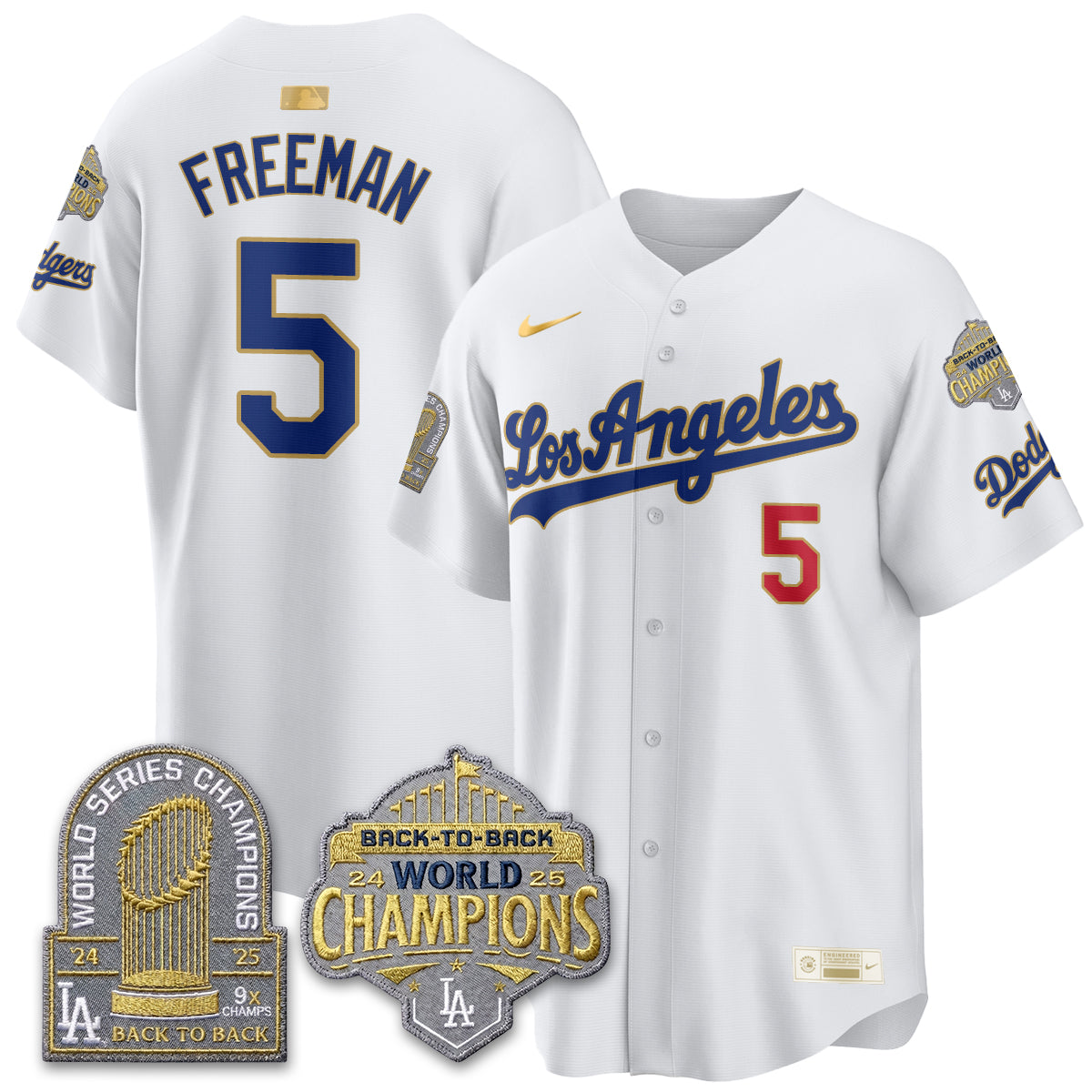 LAD Gold Collection Vapor Limited Jersey - 9x & B2B Champs - All Stitched