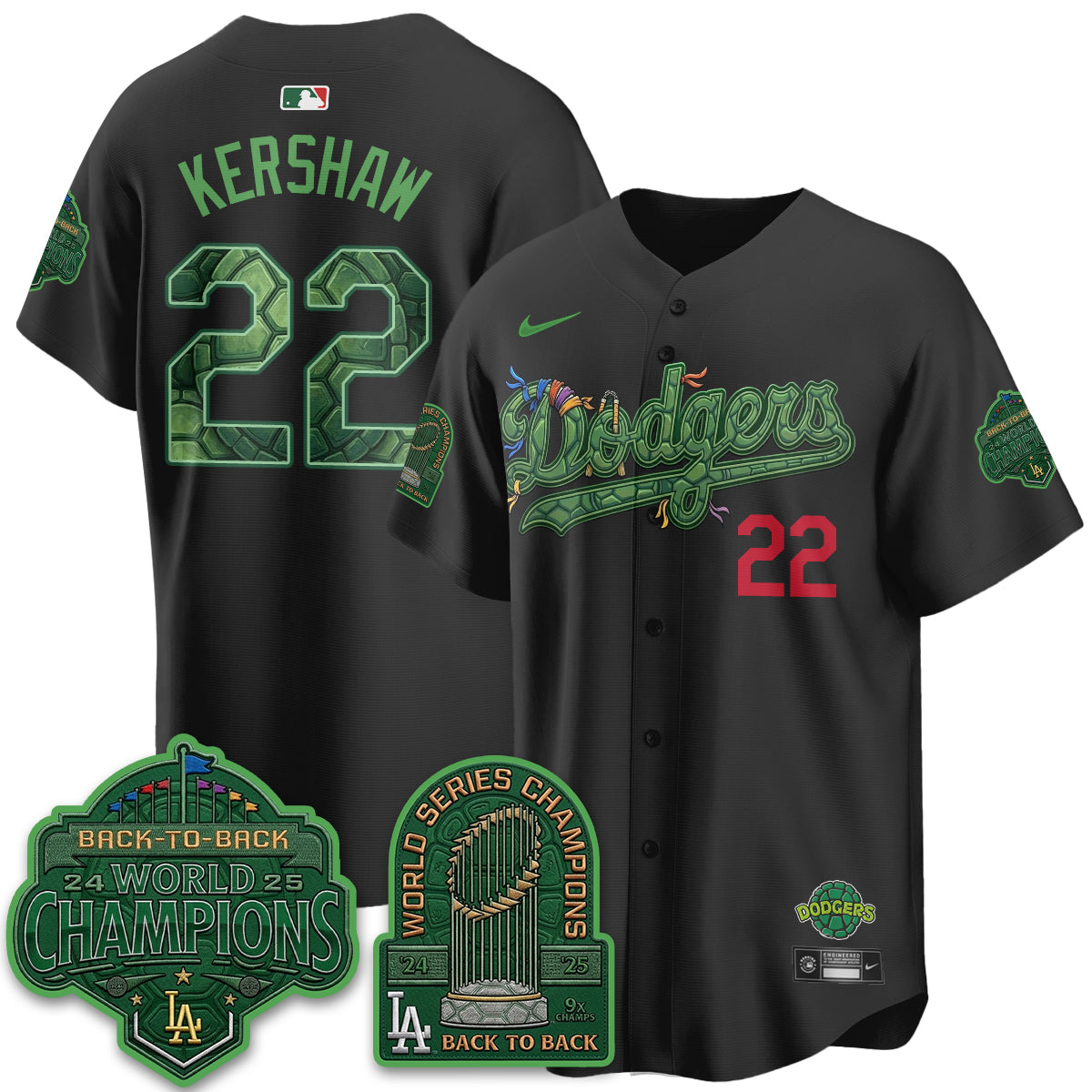 LAD x TMNT 2026 Vapor Jersey - Stitched