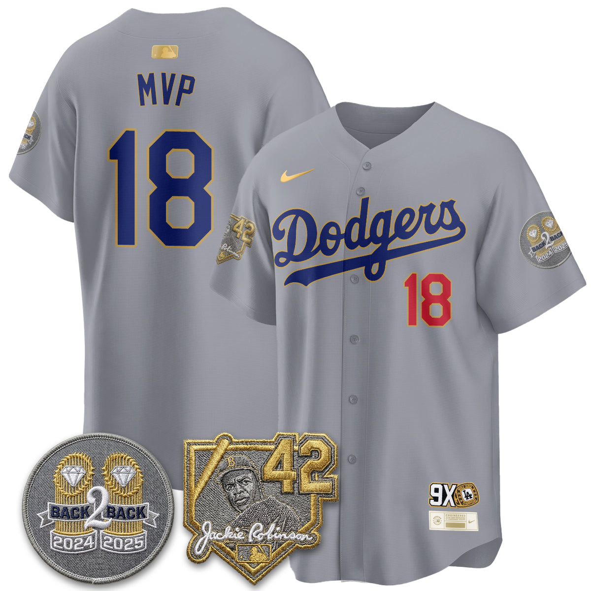 LAD -  2026 Jackie Robinson Day Vapor Limited Jersey - All Stitched