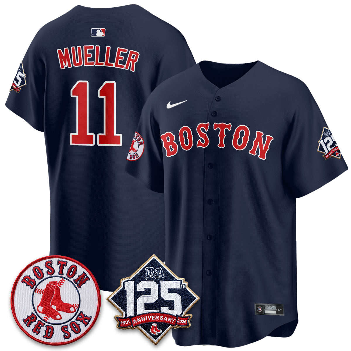 BOS 125th Anniversary Patch Vapor Jersey - Stitched