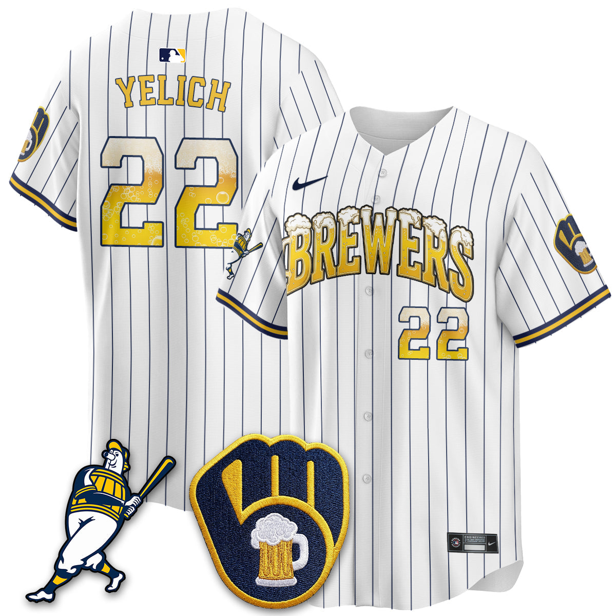 MIL "Pitcher & Pint" Navy Edition Vapor Limited Jersey - Stitched