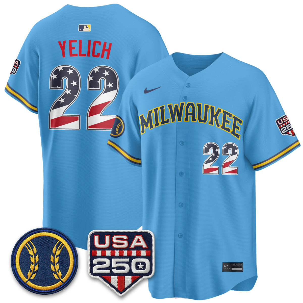 MIL Fourth of July Vapor Limited Jersey - Stitched