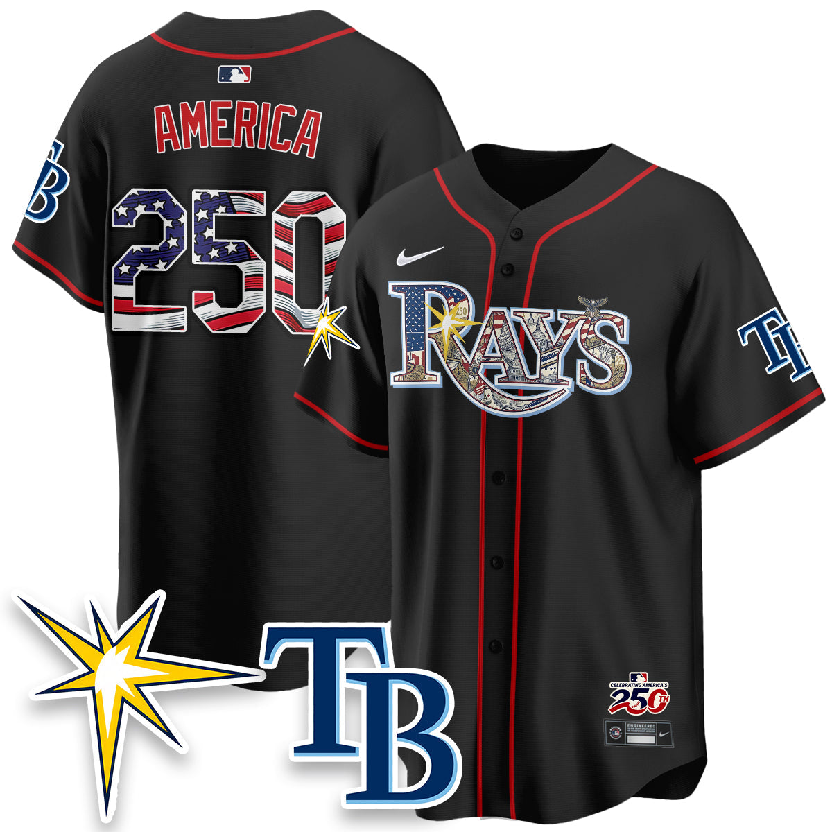 TB 2026 Independence Day USA Vapor Limited Jersey - Stitched