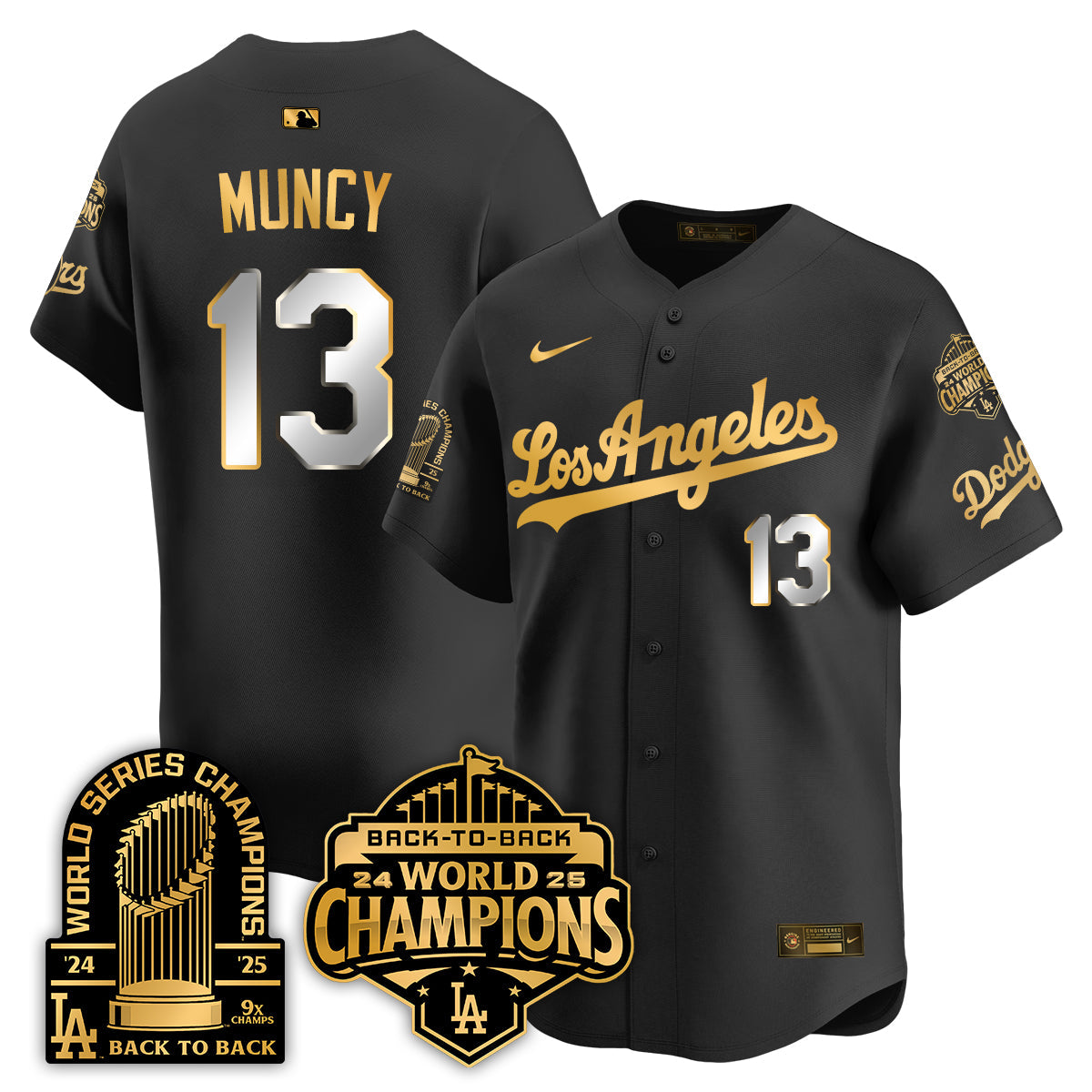 LAD Gold Collection Vapor Limited Jersey - 9x & B2B Champs - All Stitched