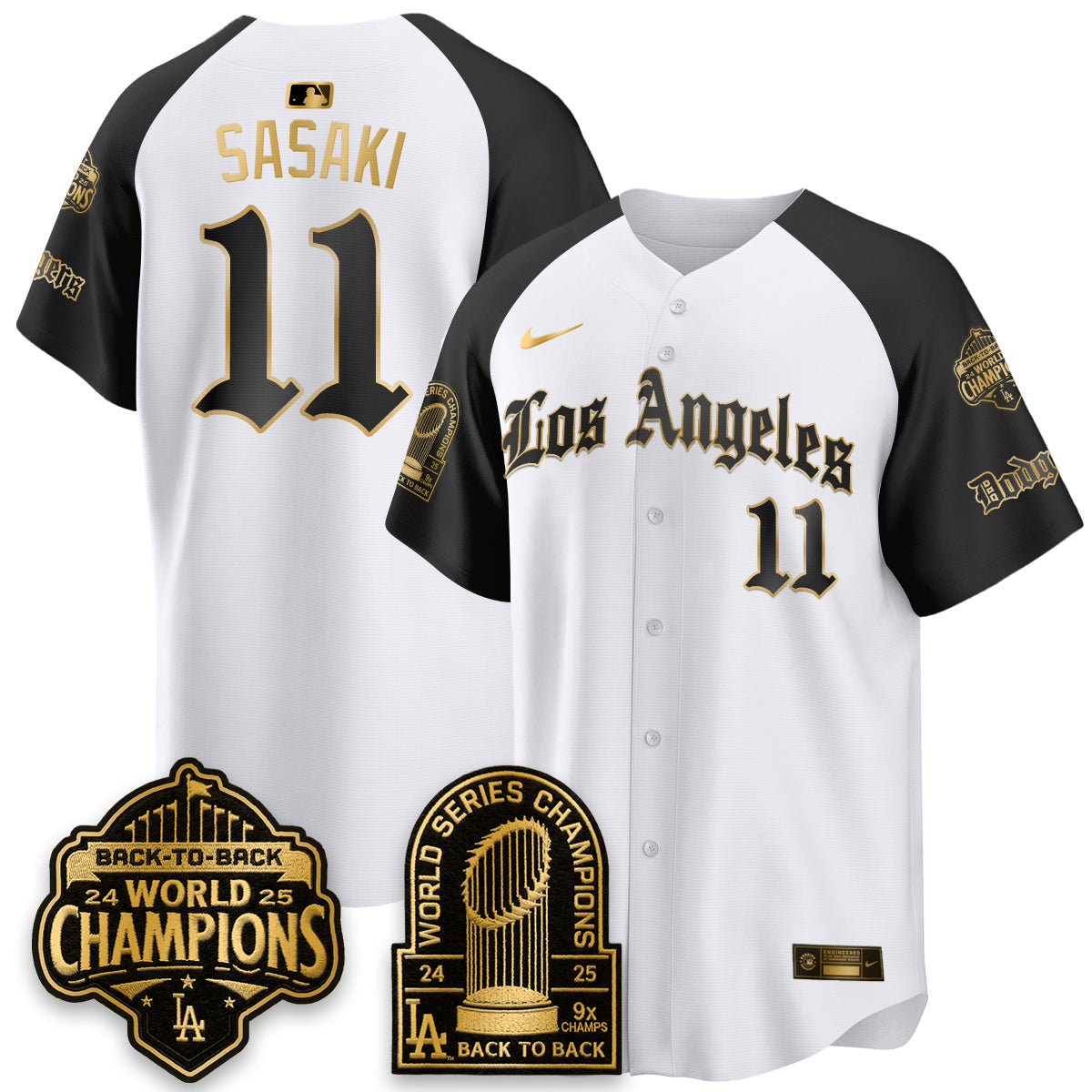LAD WS Champions Back 2 Back Patch Vapor Premier Limited Gothic Edition Jersey - All Stitched