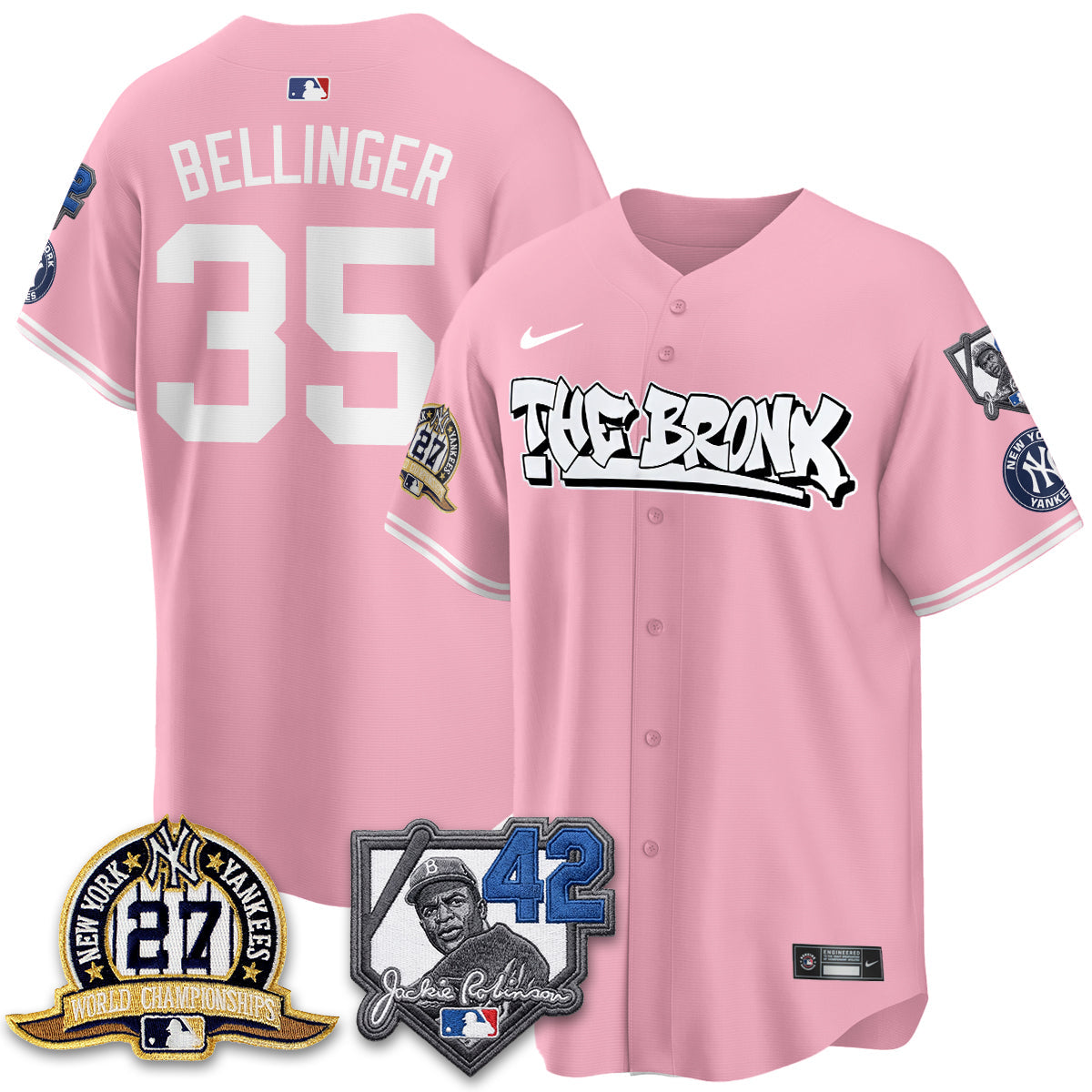 NYY The Bronx 2026 Jackie Robinson Day Vapor Limited Jersey - All Stitched