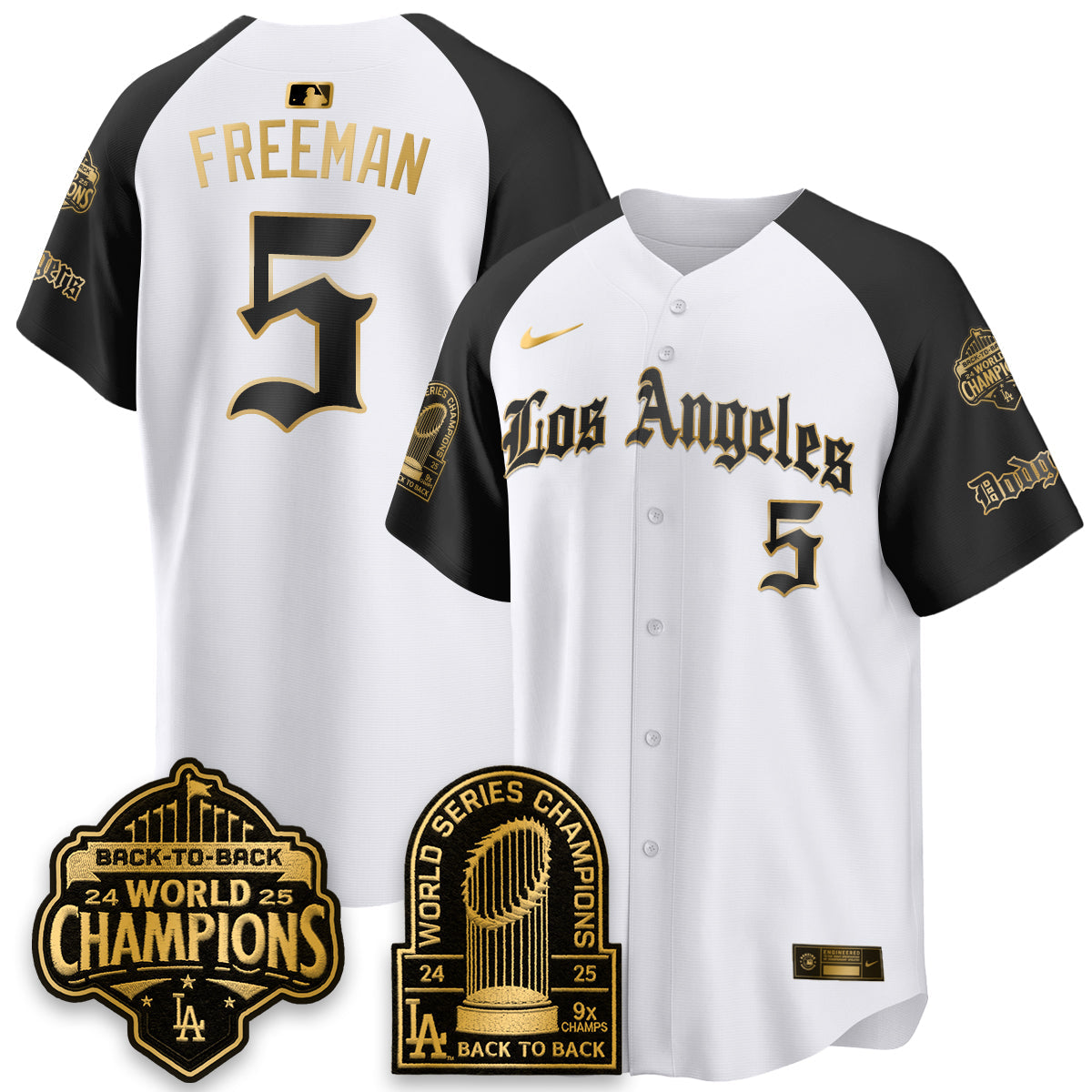 LAD WS Champions Back 2 Back Patch Vapor Premier Limited Gothic Edition Jersey - All Stitched