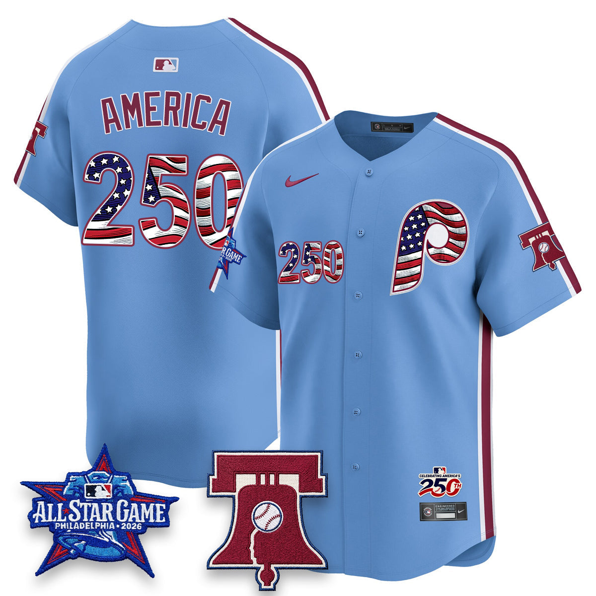 PHI 2026 Independence Day USA Vapor Limited Jersey - Stitched (Tiktok)