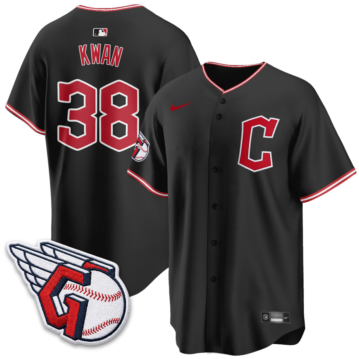 CLE 2026 Black Out Style Limited Vapor Jersey - All Stitched
