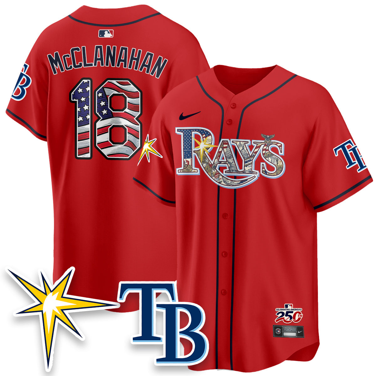 TB 2026 Independence Day USA Vapor Limited Jersey - Stitched