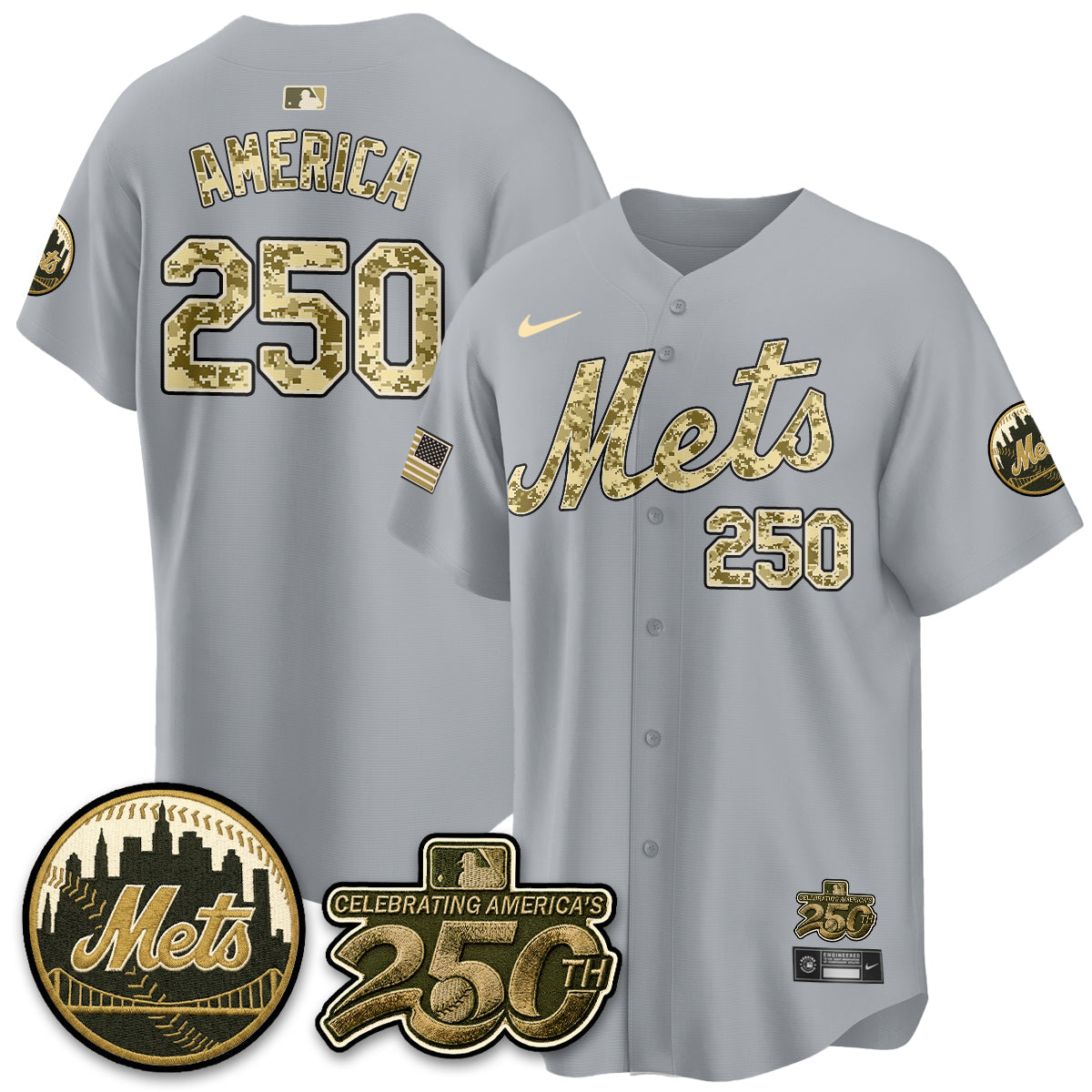 NYM Armed Forces Day Vapor Premier Limited Jersey - All Stitched V2