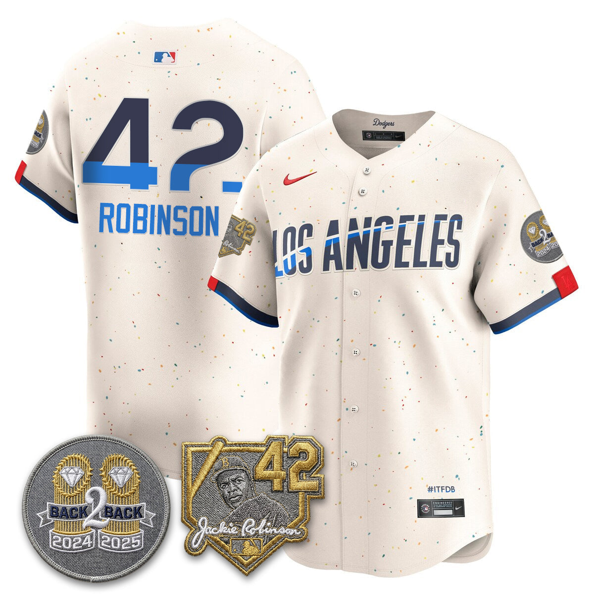 LAD -  2026 Jackie Robinson Day Vapor Limited Jersey - All Stitched