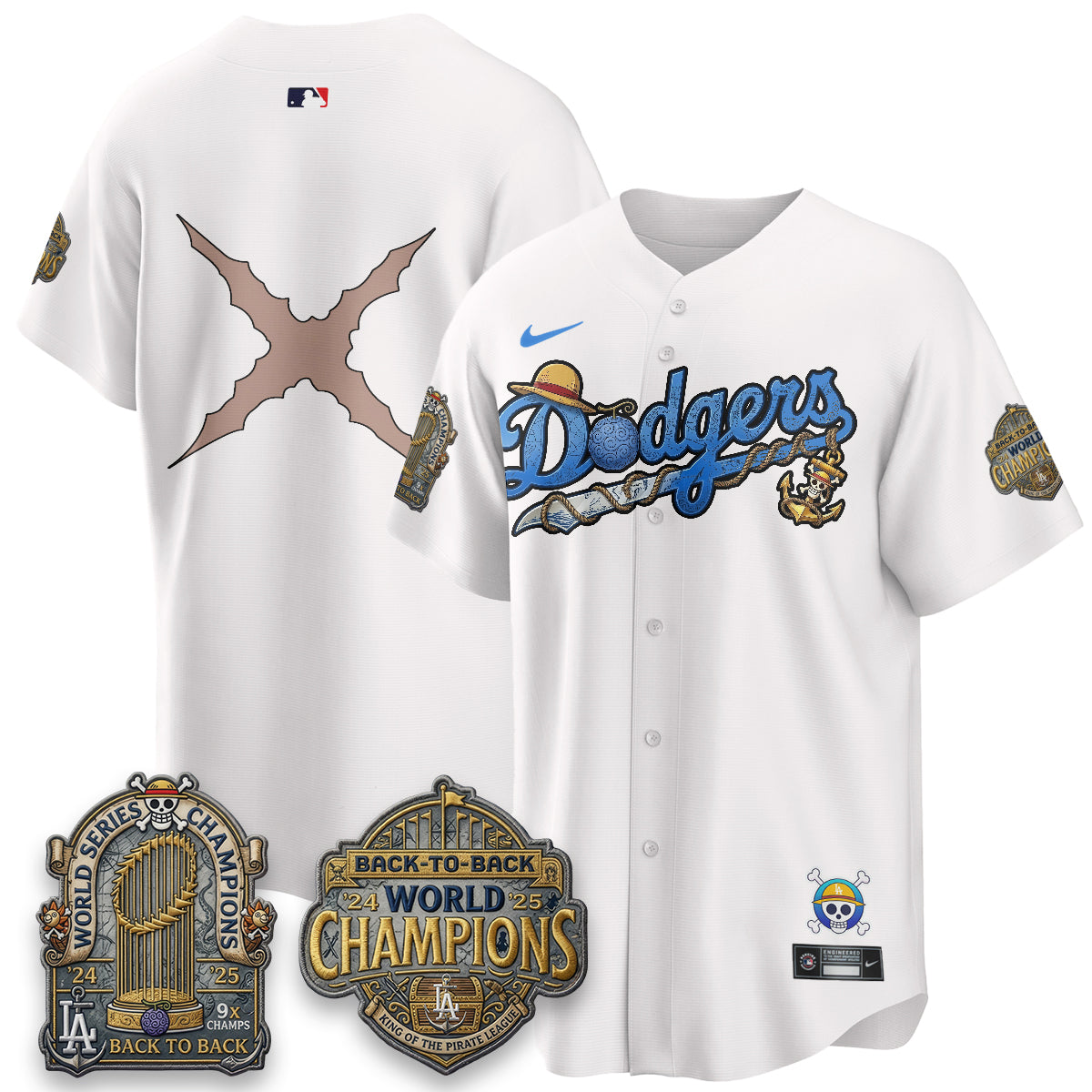 LAD x OP Japanese Cartoon Vapor Limited Jersey - Stitched