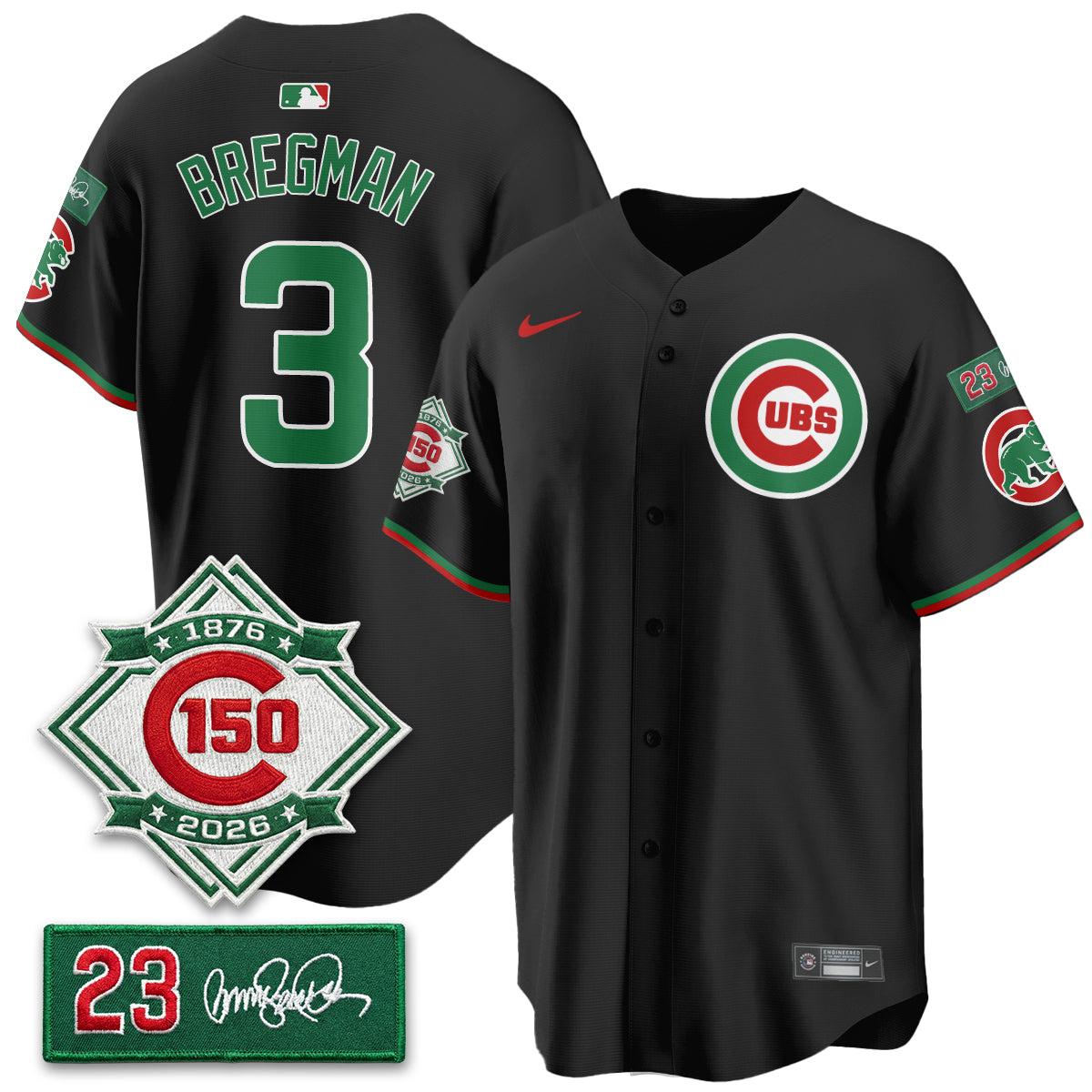 CHC Limited Mexico Jersey - 150th Anniversary + Ryne Sandberg Tribute Patch All Stitched