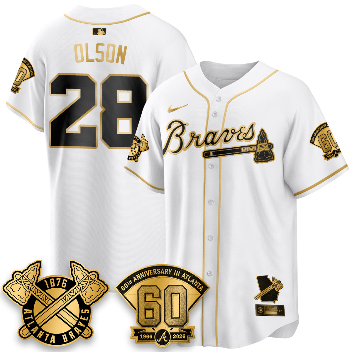 ATL 60th Anniversary Silver Edition Vapor Limited Jersey - Stitched
