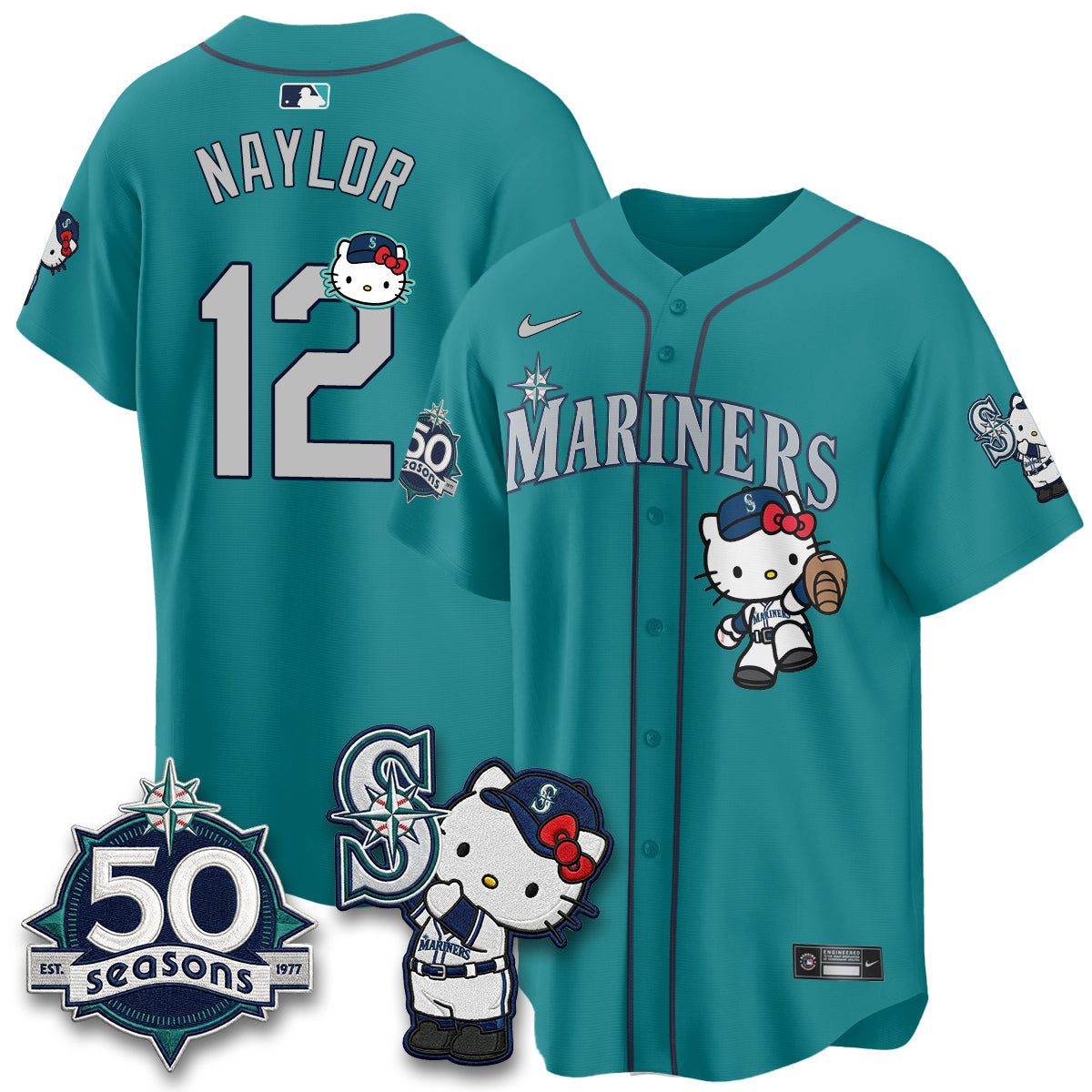 SEA x Meow KT Night Limited Teal Jersey - Stitched