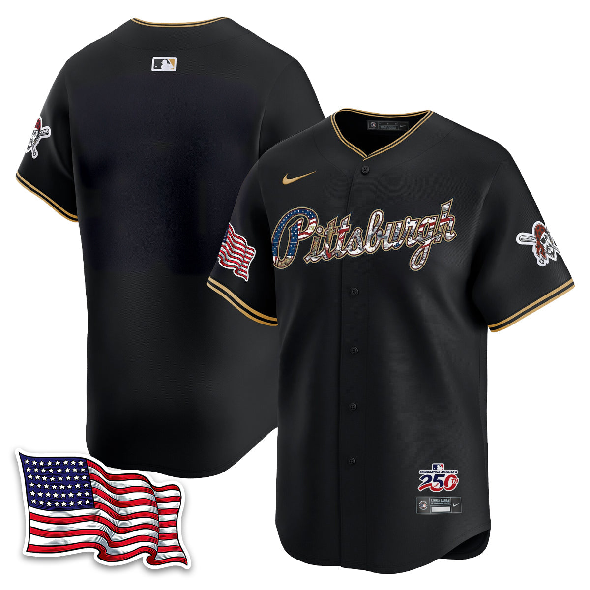 PIT 2026 Independence Day USA Vapor Limited Jersey - Stitched