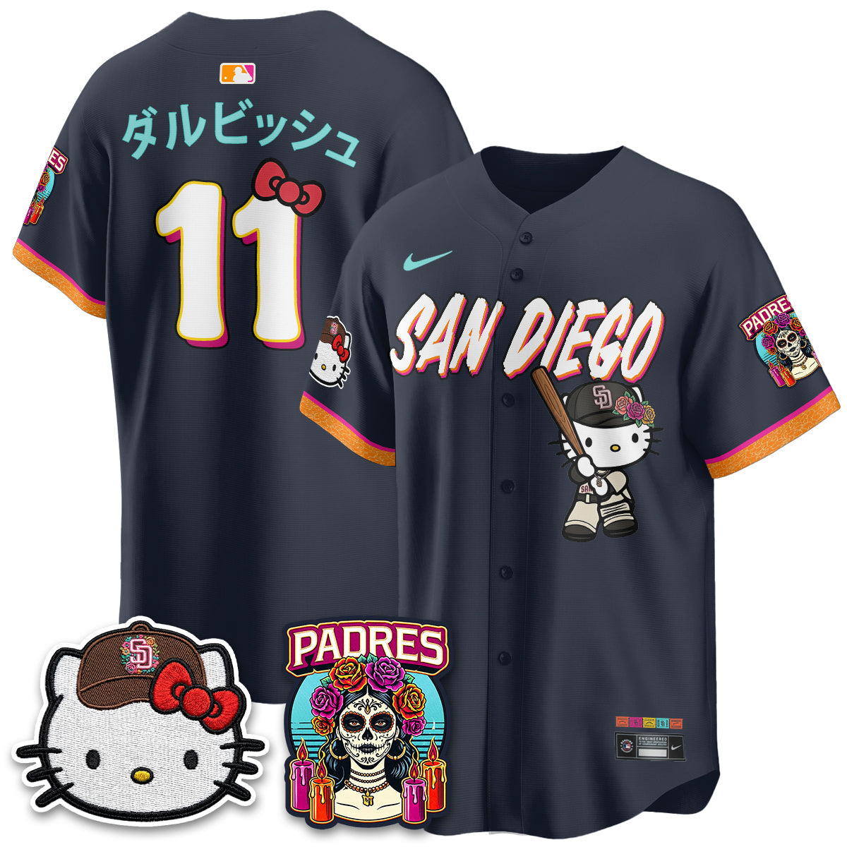 SD 2026 City Connect x Meow KT Vapor Limited Jersey - All Stitched