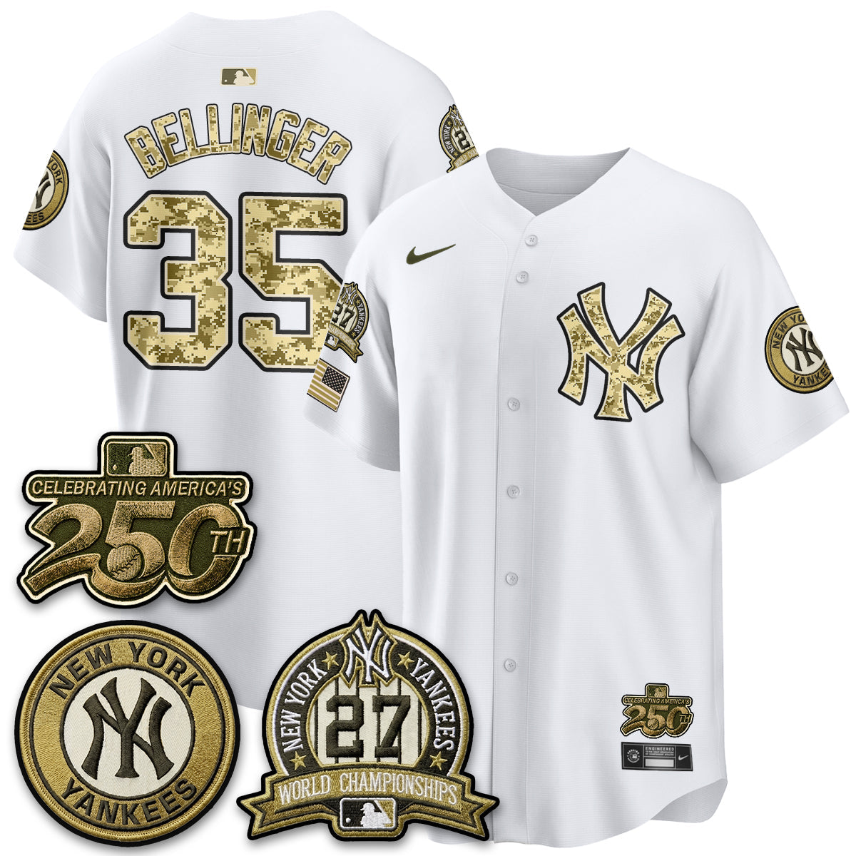NYY Salute to Service 2026 Vapor Limited Jersey - Stitched