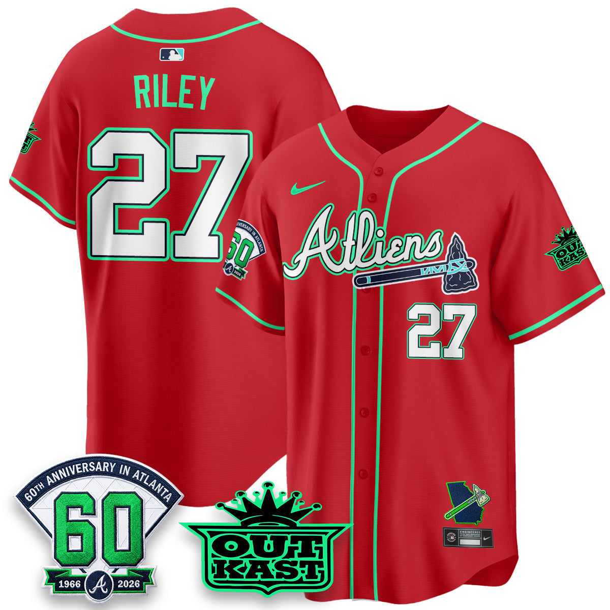 ATL x Atliens Cool Base Galaxy Version Jersey - Stitched