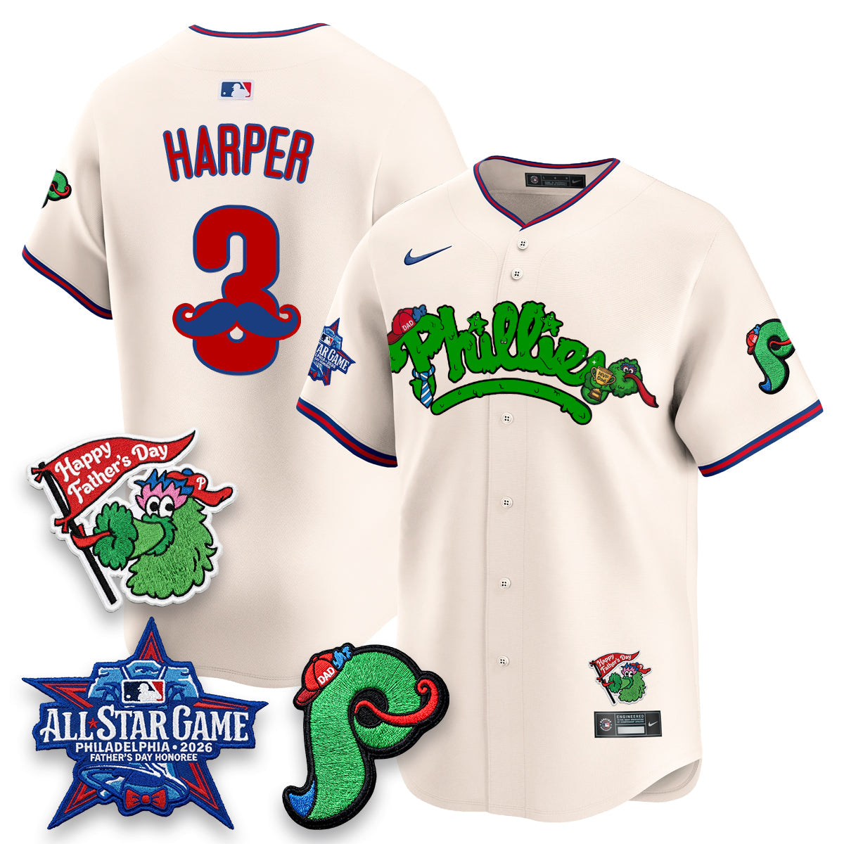 PHI Happy Father's Day Vapor Jersey - Stitched