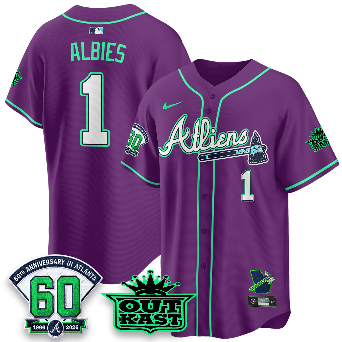 ATL x Atliens Cool Base Galaxy Version Jersey - Stitched (28)