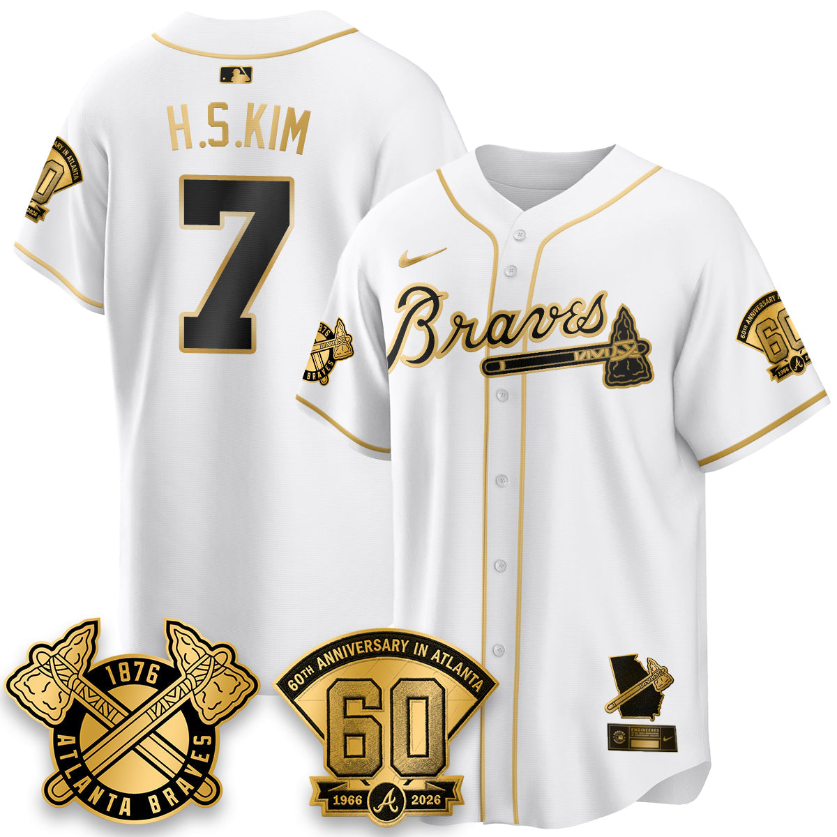 ATL 60th Anniversary Silver Edition Vapor Limited Jersey - Stitched