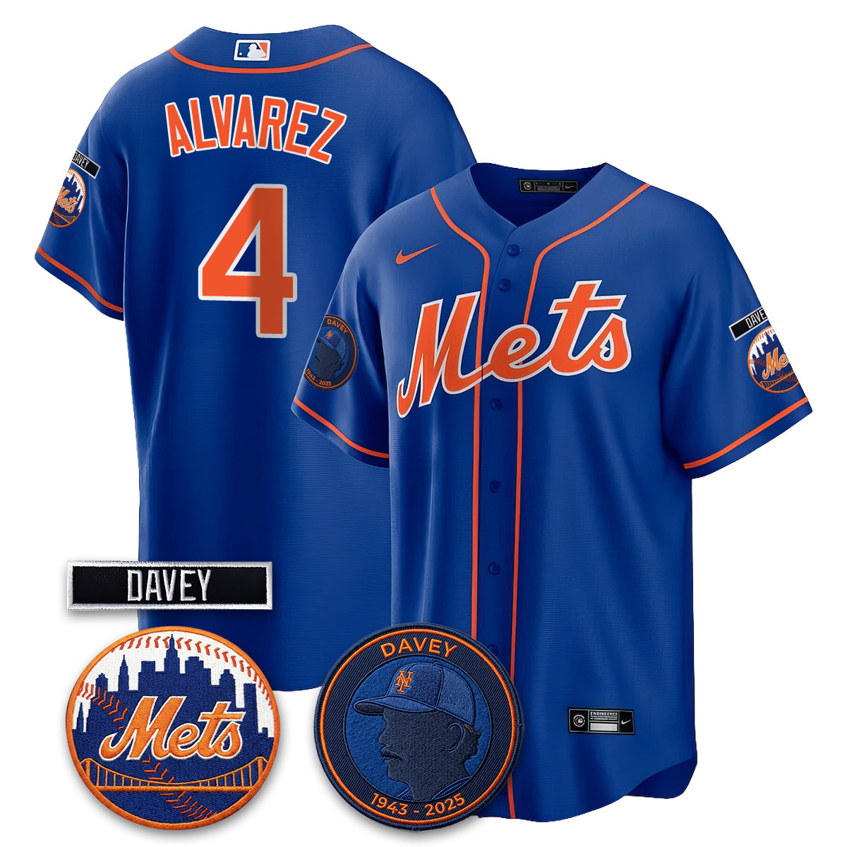 NYM 2026 Davey Johnson In Memoriam Vapor Limited Jersey - All Stitched