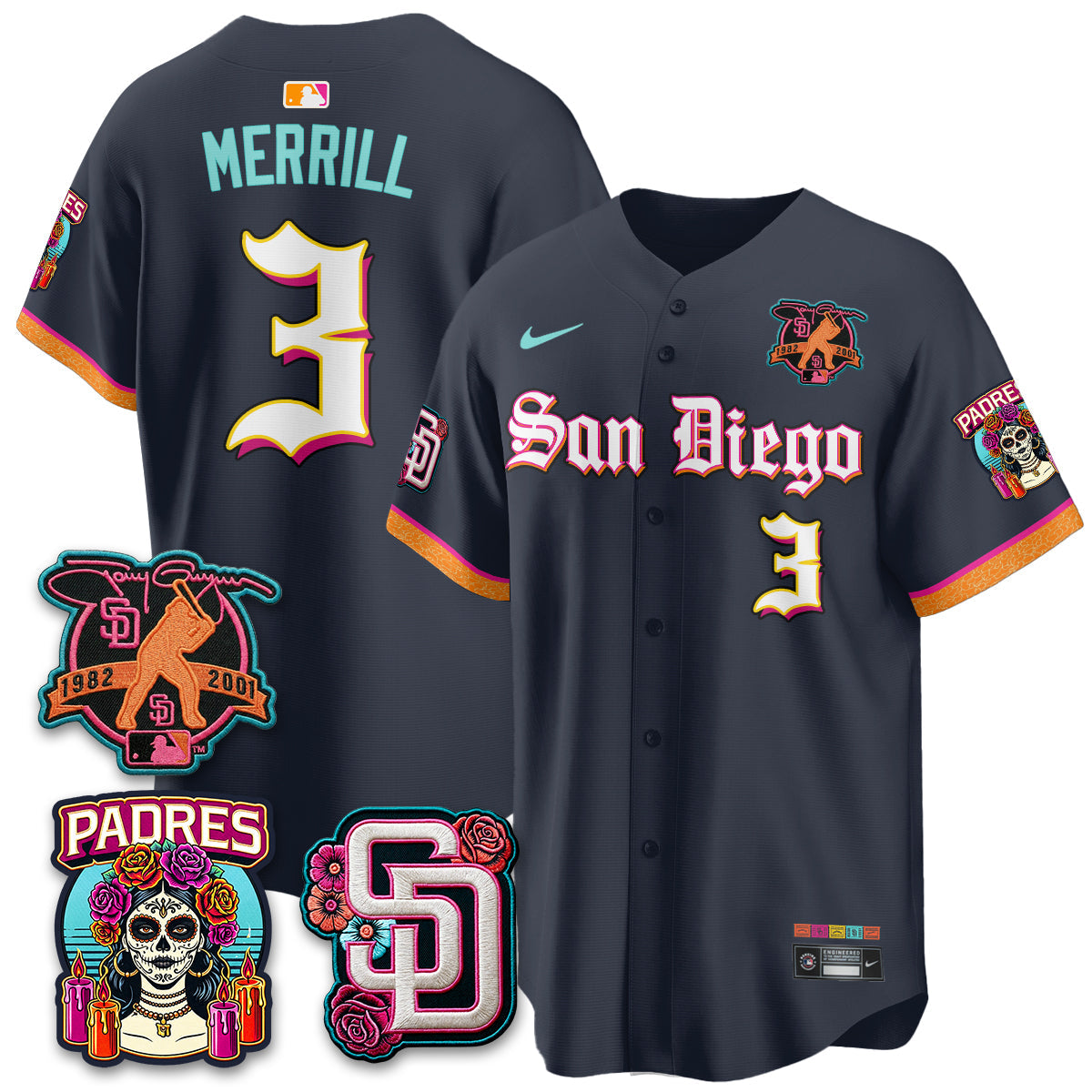 SD 2026 City Connect x Tony Gwynn Patch Vapor Premier Limited Jersey - All Stitched