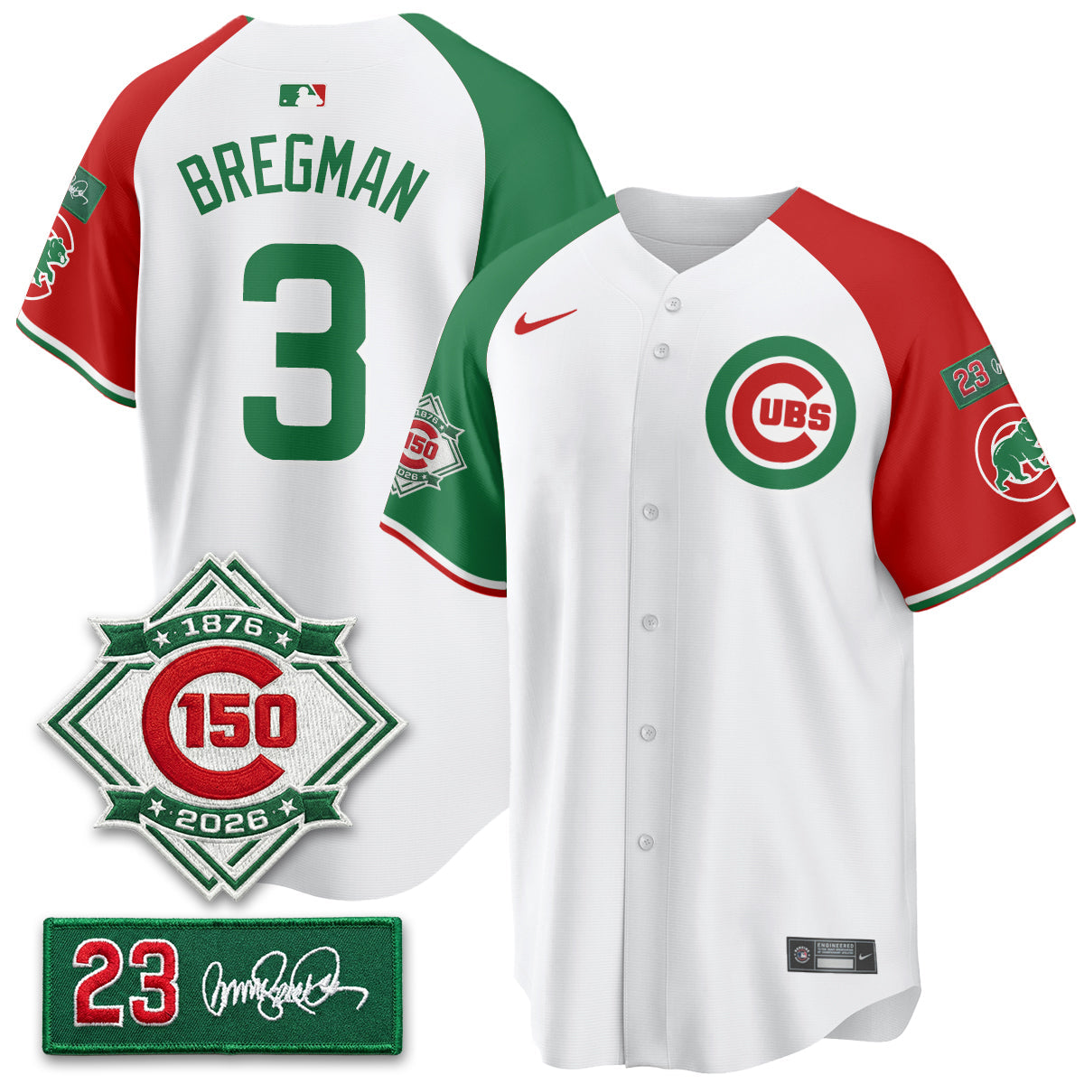 CHC Limited Mexico Jersey - 150th Anniversary + Ryne Sandberg Tribute Patch All Stitched