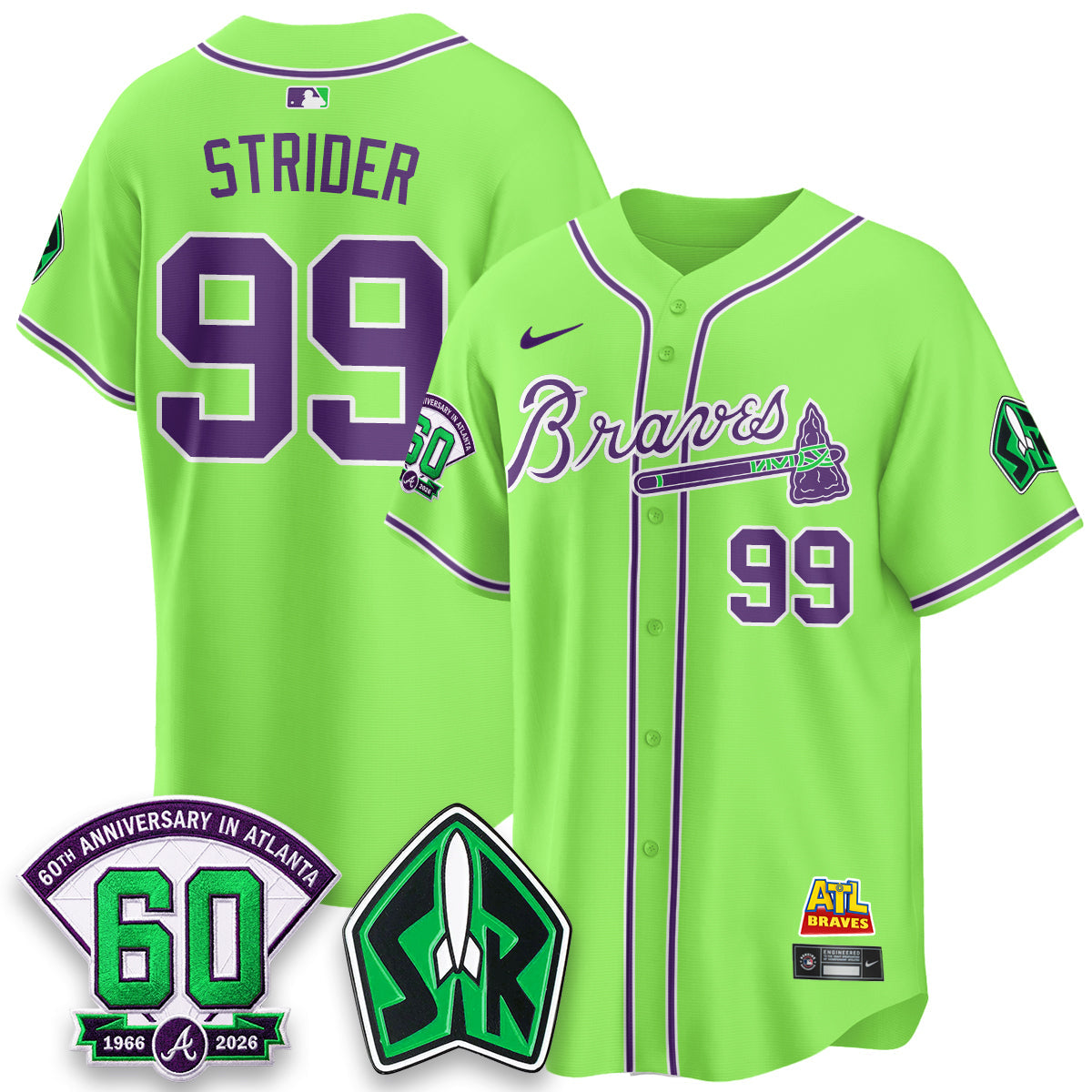 ATL 60th Anniversary Space Ranger Edition Vapor Limited Jersey - All Stitched