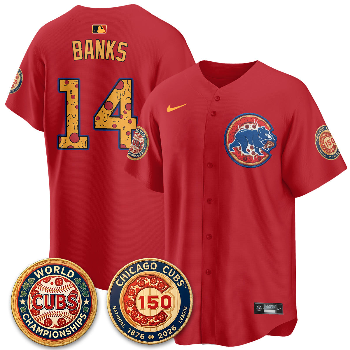 CHC Deep Dish Pizza Vapor Limited Jersey - Stitched