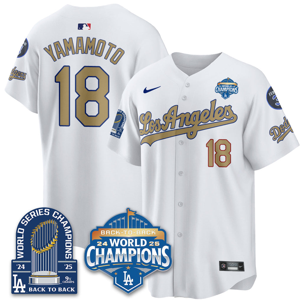 LAD Alternate  Vapor Limited Jersey - 9x Champs - Stitched