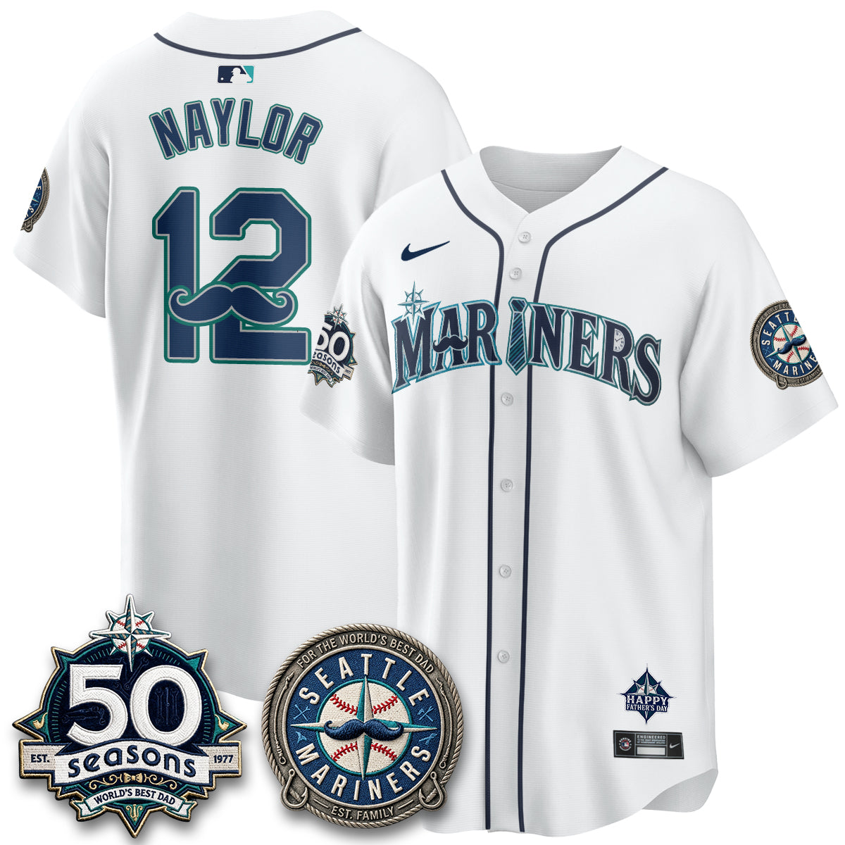SEA Happy Father's Day Vapor Jersey - Stitched
