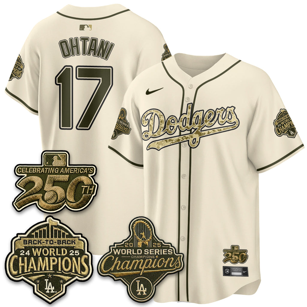 LAD Military Appreciation Game Day Jersey -Stitched