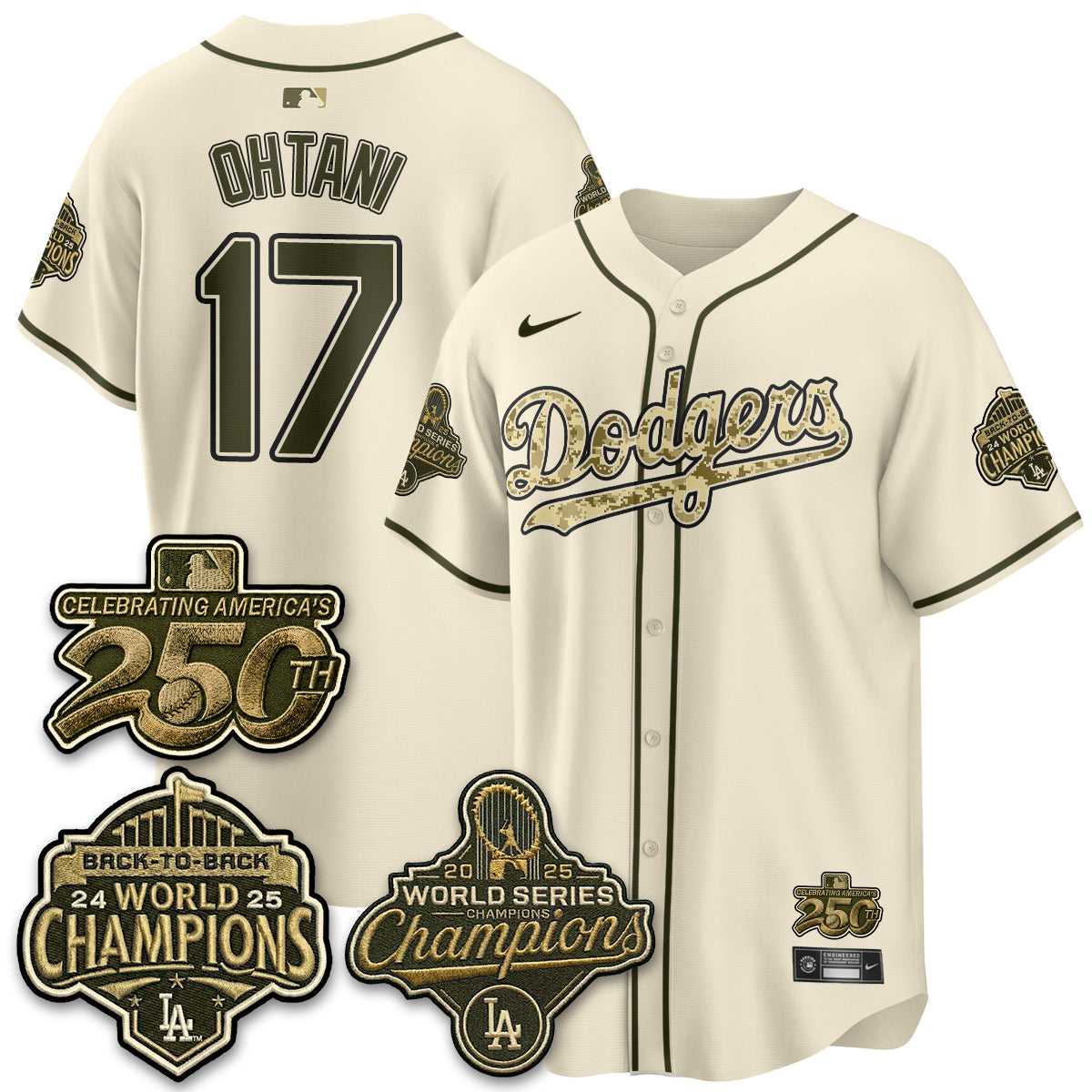 LAD Military Appreciation Game Day Jersey -Stitched