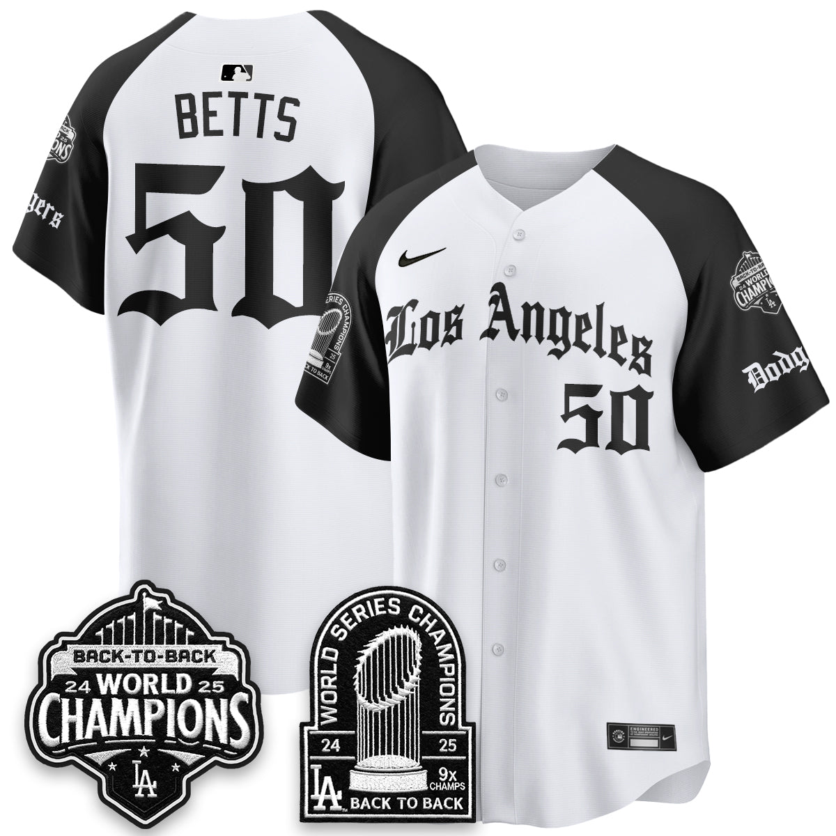 LAD WS Champions Back 2 Back Patch Vapor Premier Limited Gothic Edition Jersey - All Stitched