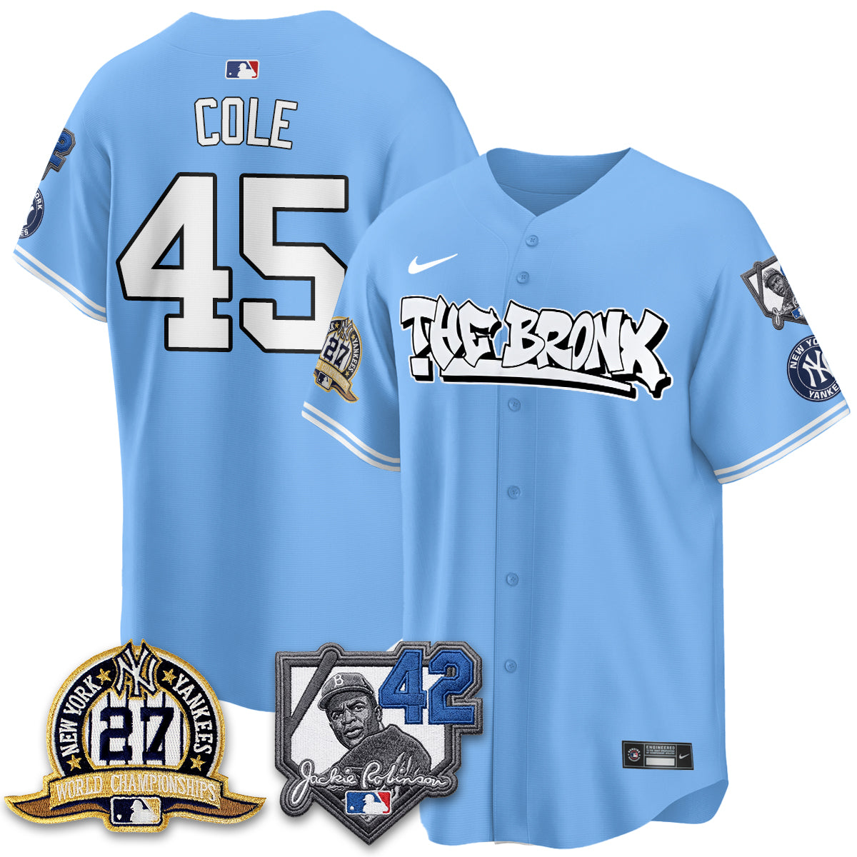 NYY The Bronx 2026 Jackie Robinson Day Vapor Limited Jersey - All Stitched