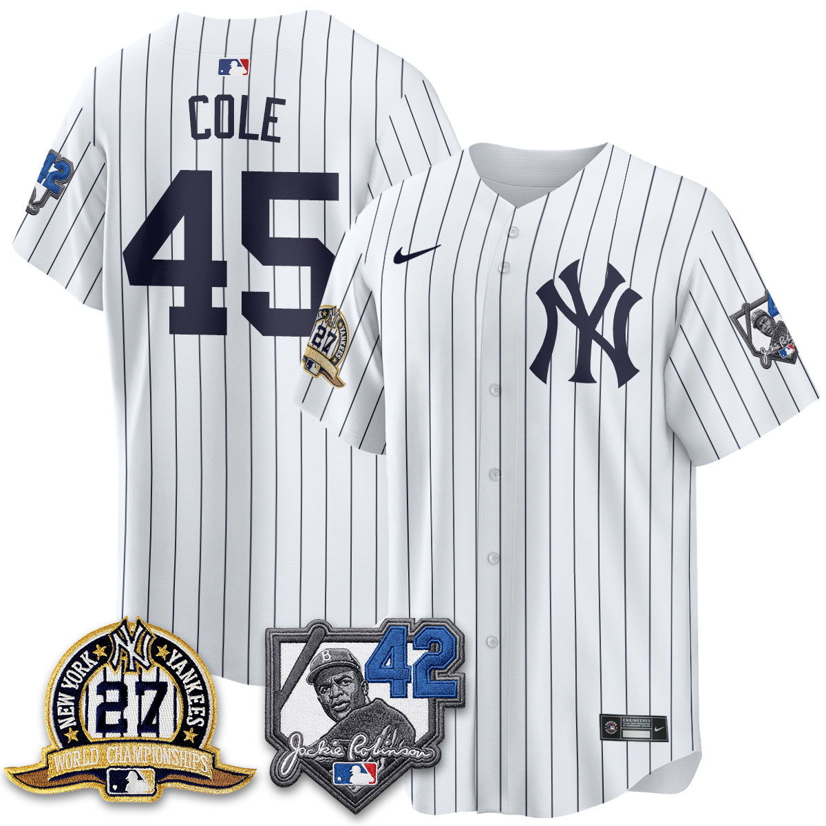 NYY 2026 Jackie Robinson Day Vapor Limited Jersey - Stitched