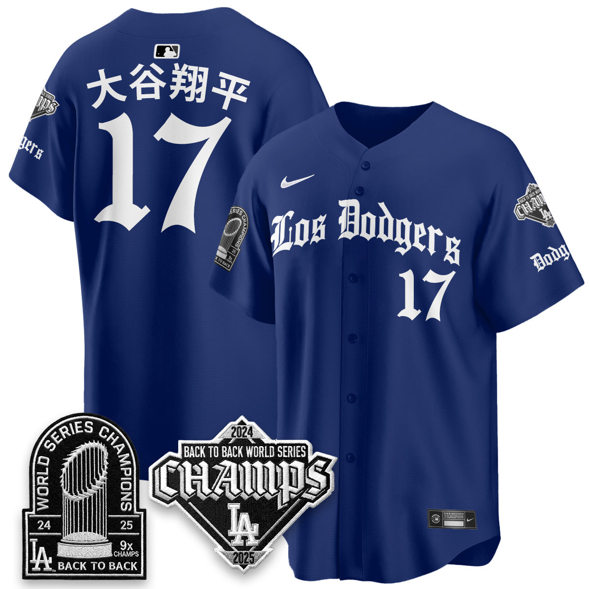 LAD World Series Champions B2B Patch Vapor Premier Limited Gothic Edition Jersey - All Stitched