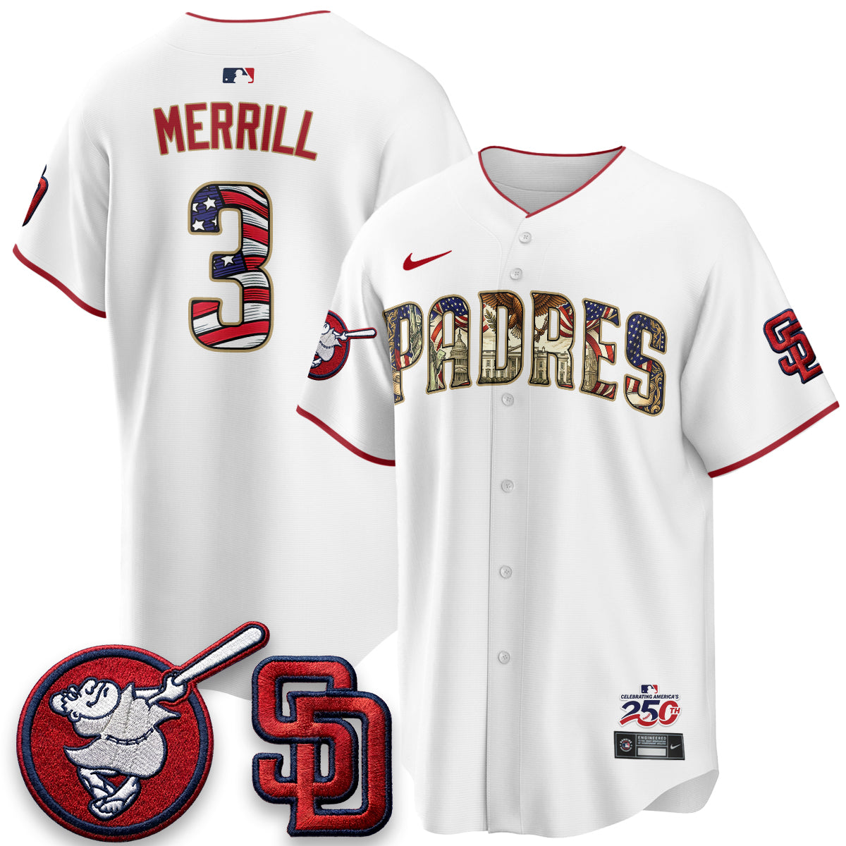 SD 2026 Independence Day USA Vapor Limited Jersey - Stitched