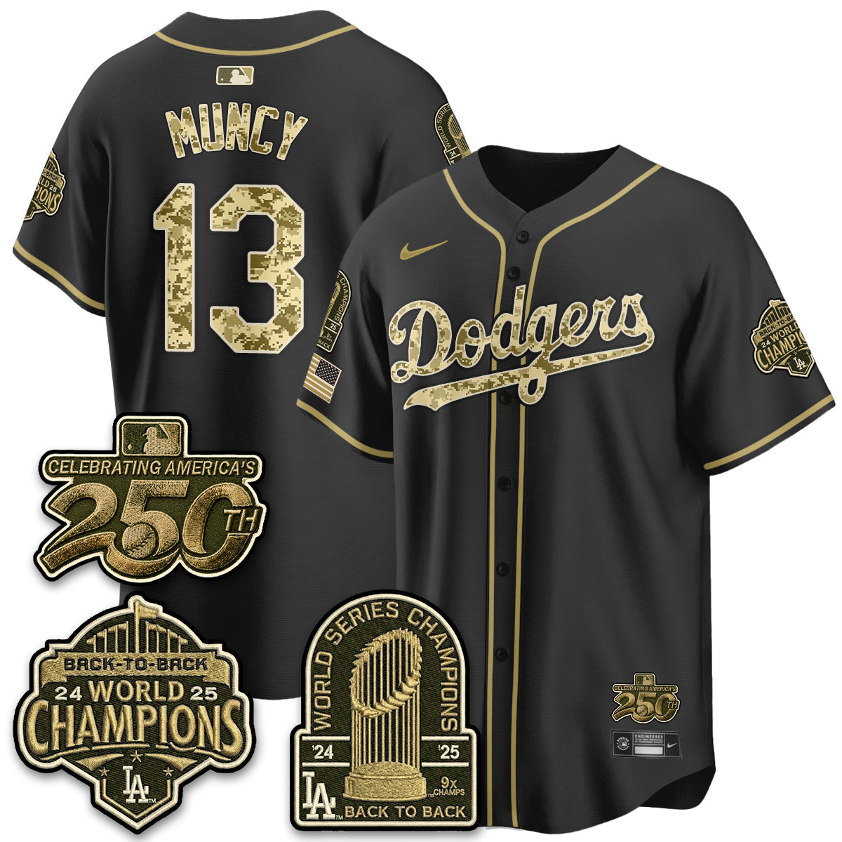LAD Military Appreciation Game Day Jersey V2 - Stitched