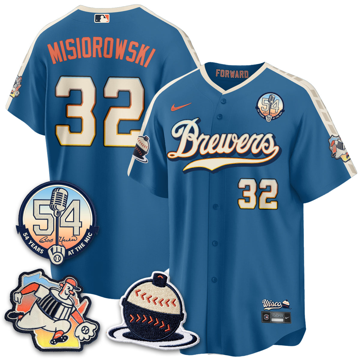 MIL 2026 City Connect Bob Uecker Vapor Limited Jersey - Stitched V1