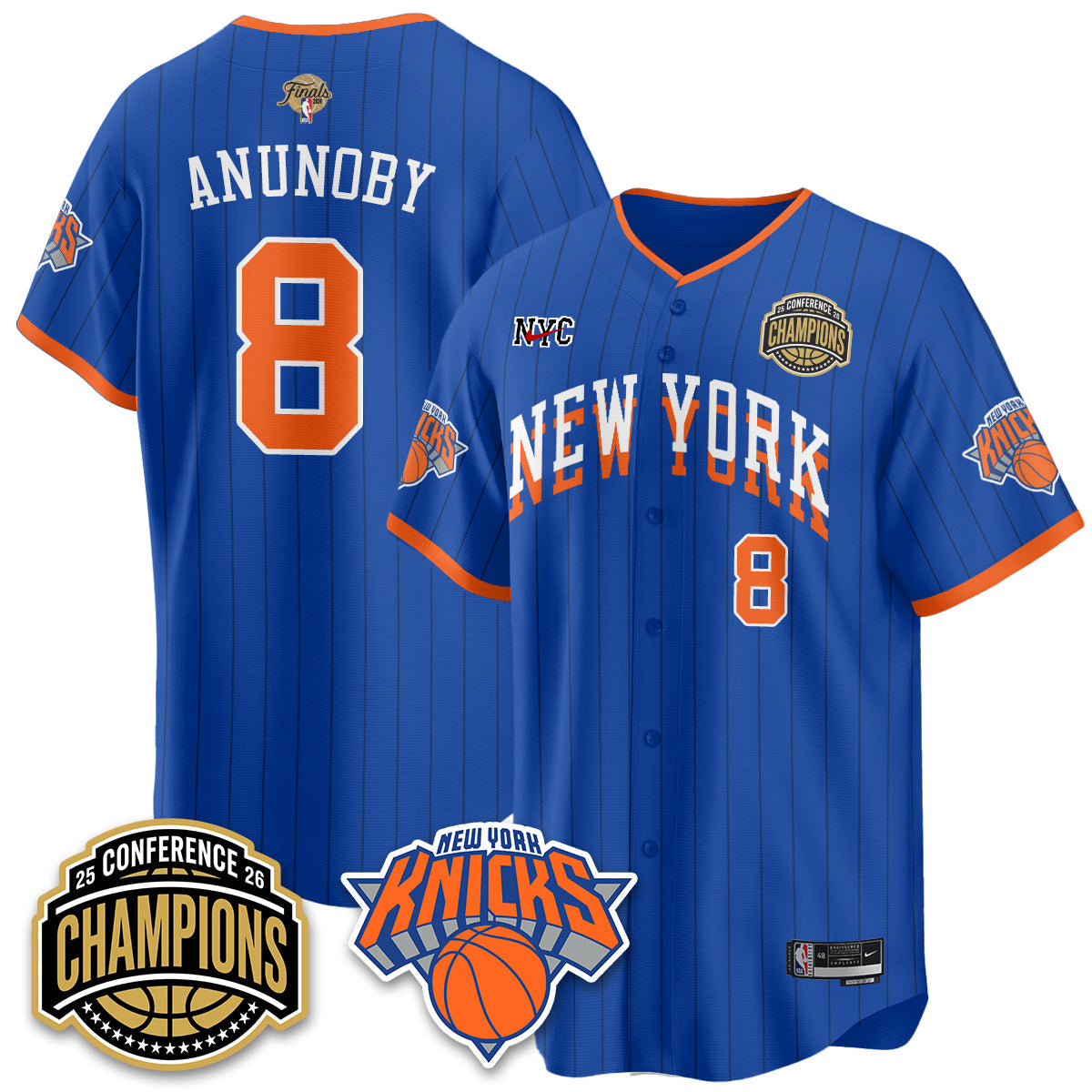 NYK 2026 NBA Finals Vapor City Edition Jersey V2- Stitched
