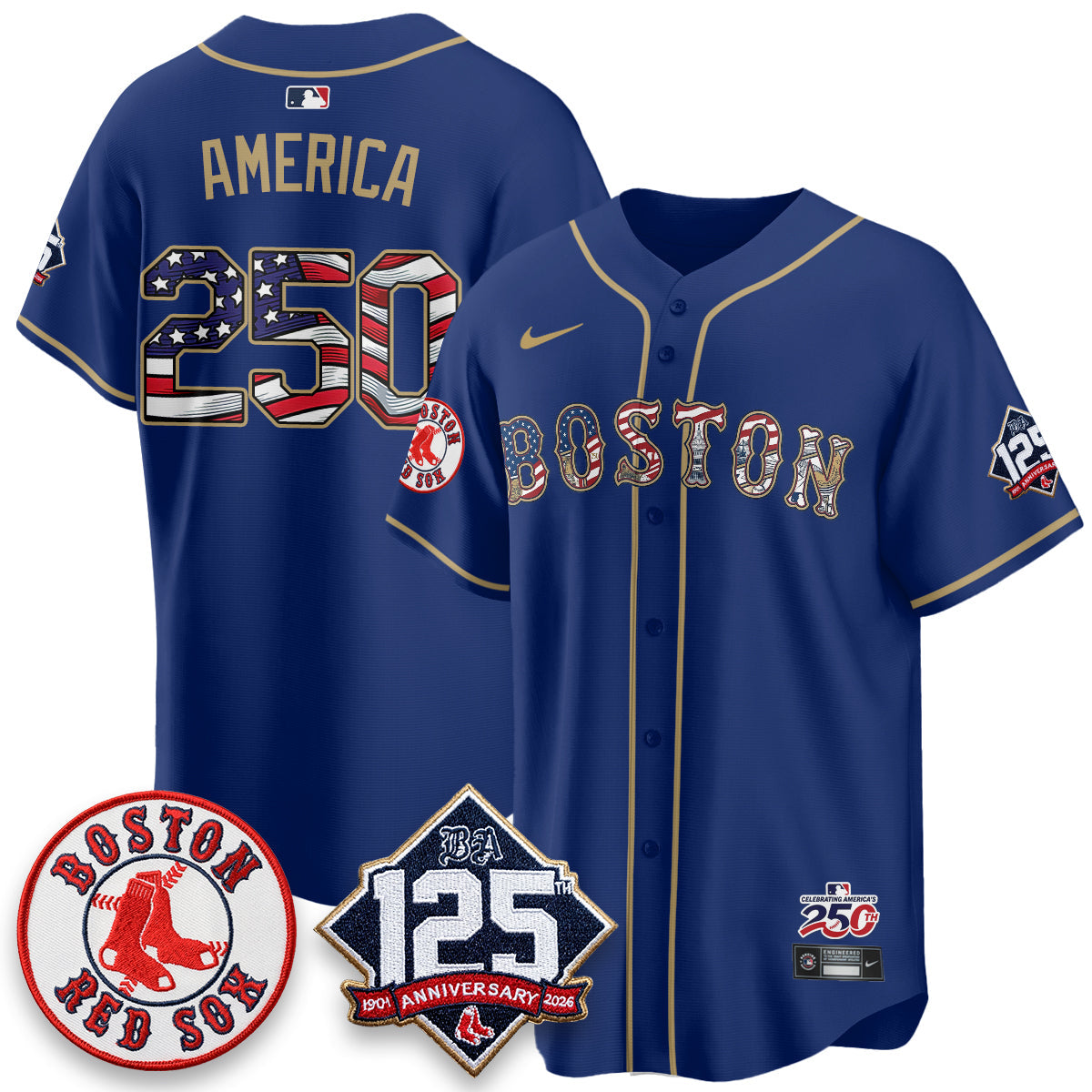 BOS 2026 Independence Day USA Vapor Limited Jersey - Stitched