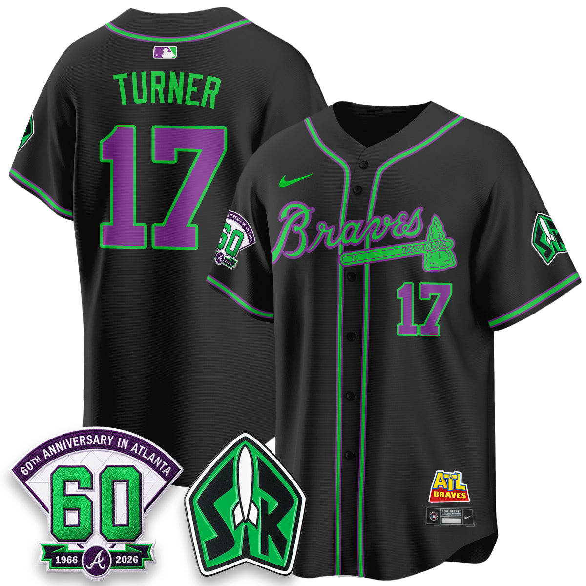 ATL 60th Anniversary Space Ranger Edition Vapor Limited Jersey - Stitched